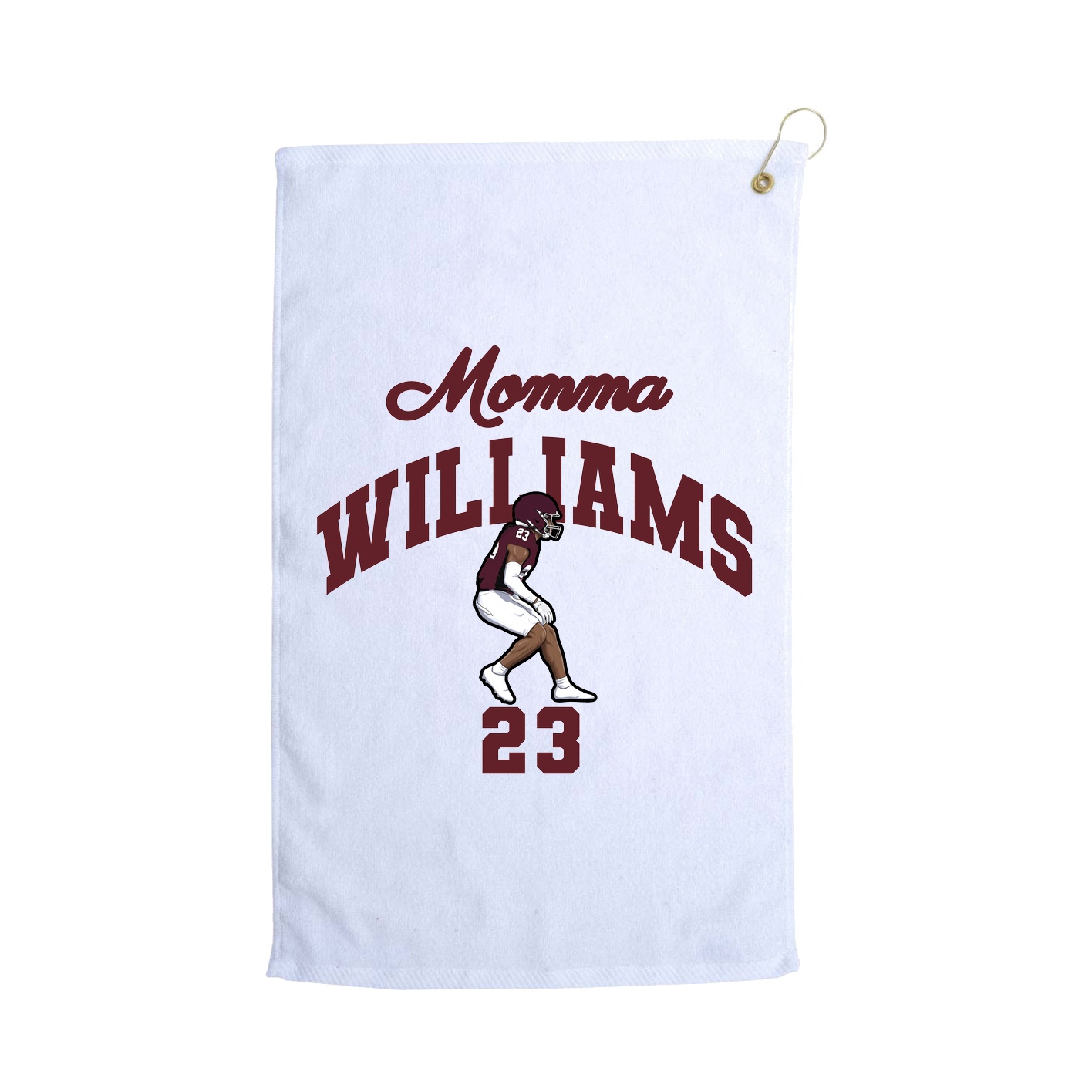 Golf Towel — Mothers Day Arch in White