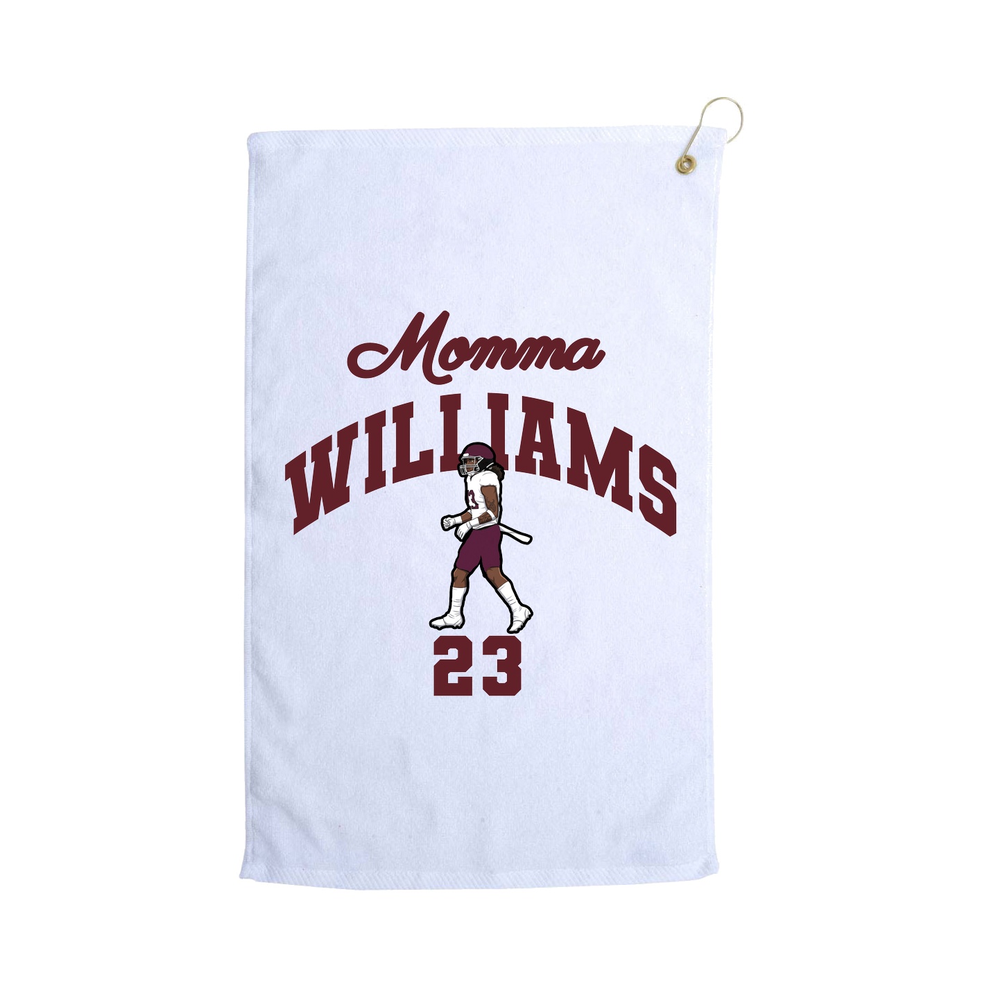 Golf Towel — Mothers Day Arch in White
