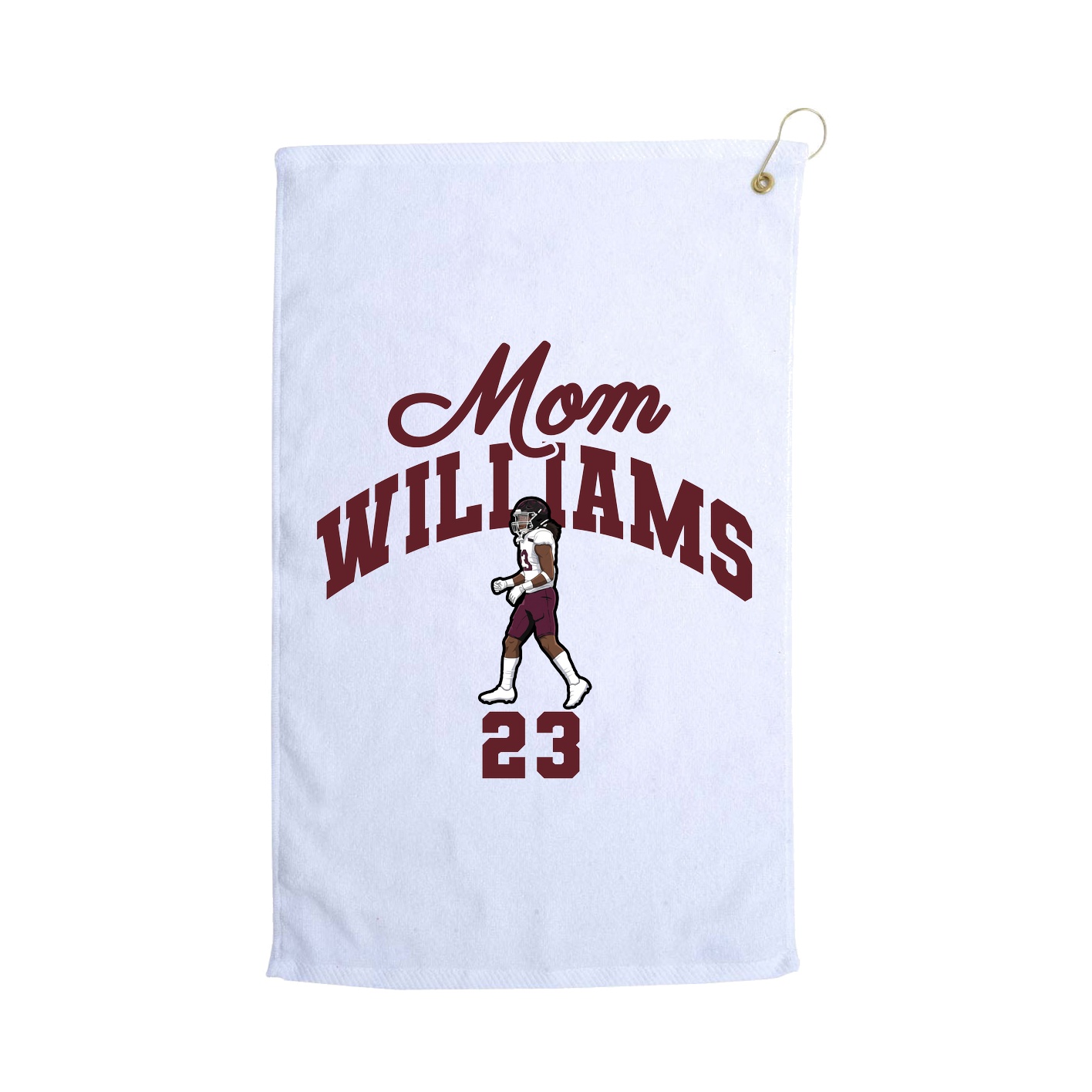 Golf Towel — Mothers Day Arch in White