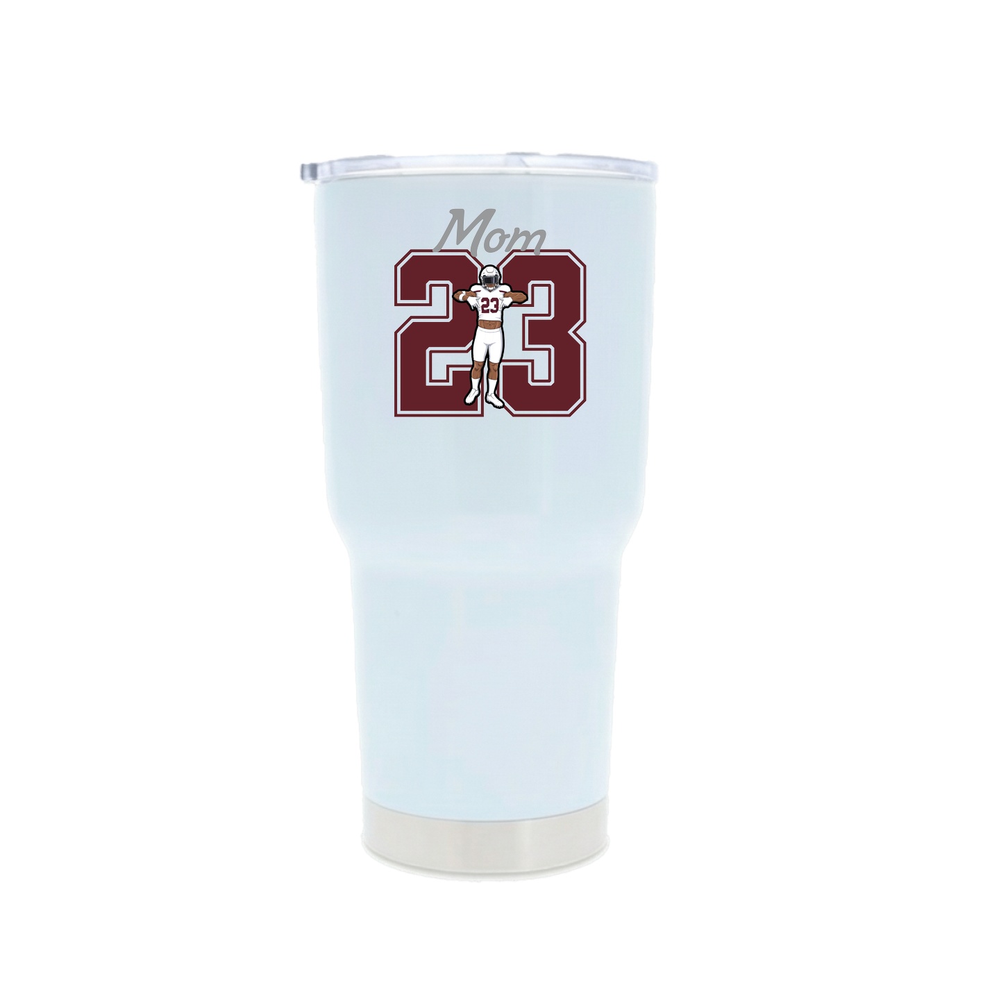 30oz Stainless Steel Tumbler — Mothers Day Shirsey in White