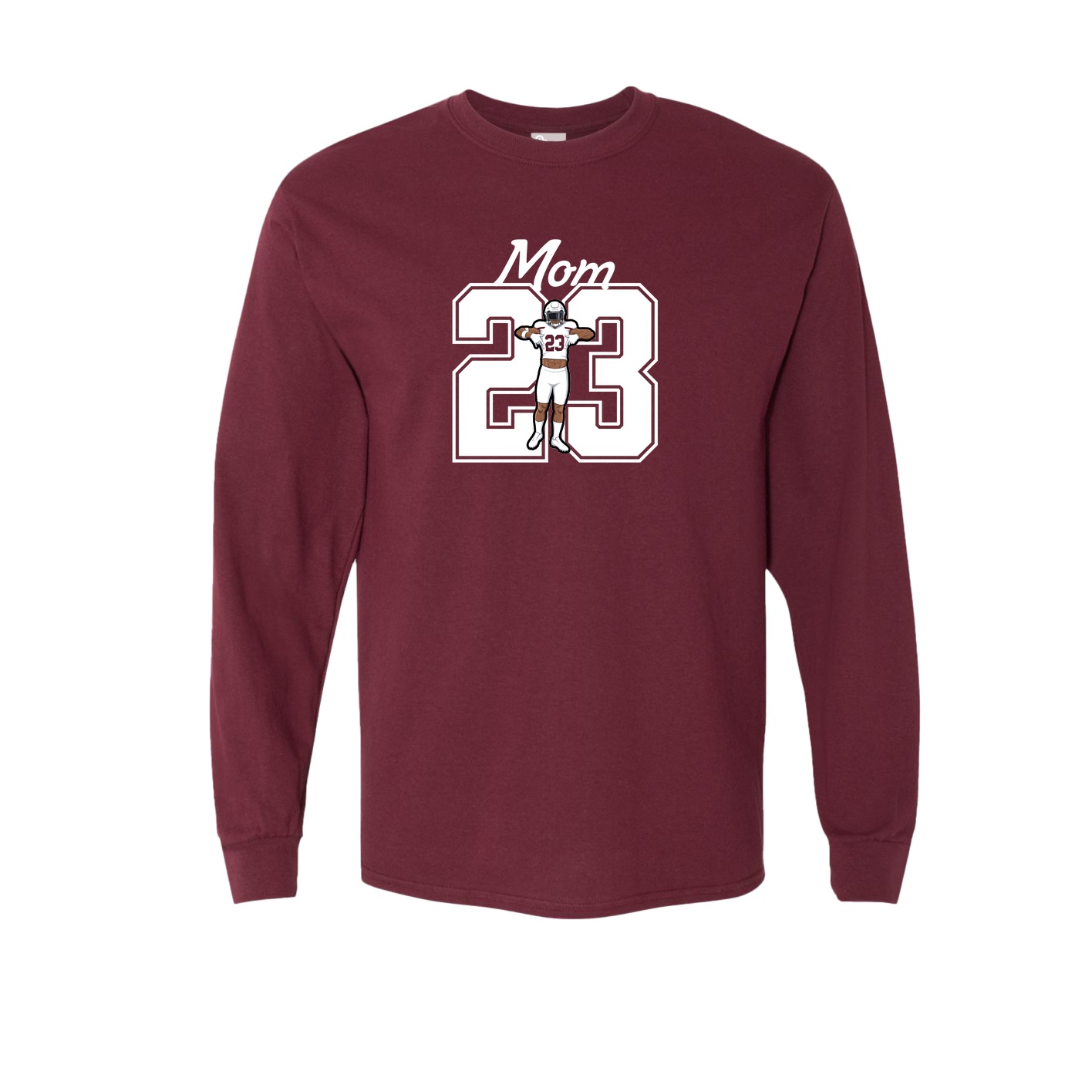Long Sleeve Tee — Mothers Day Shirsey in Maroon