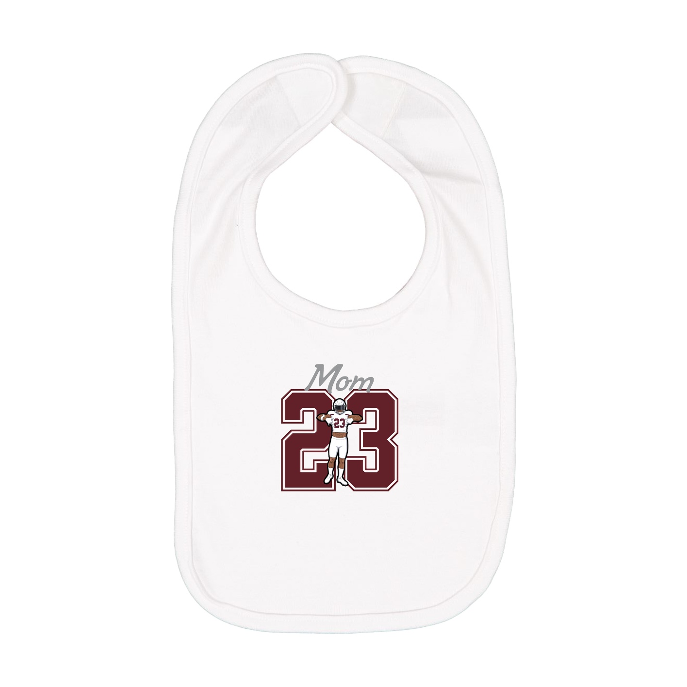 Infant Bib — Mothers Day Shirsey in White