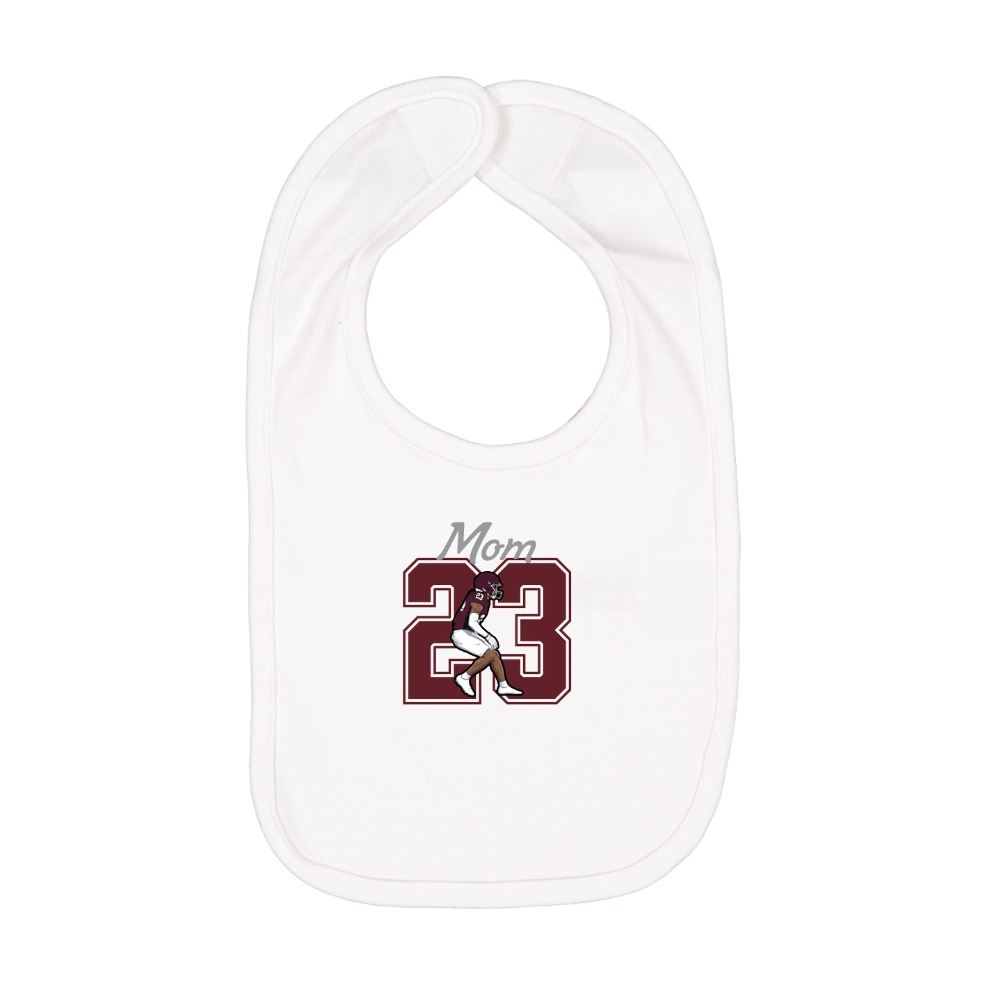 Infant Bib — Mothers Day Shirsey in White