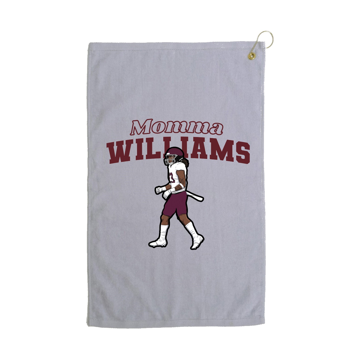 Golf Towel — Mothers Day Block in Grey
