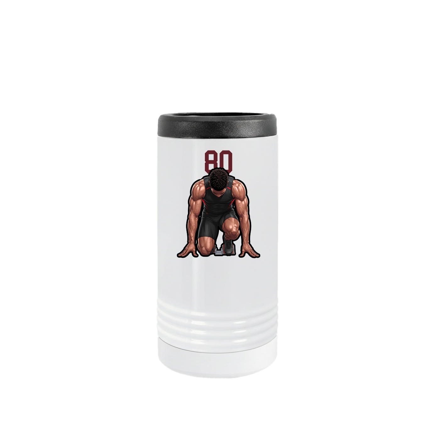 Slim Beverage Holder — Number Top in White