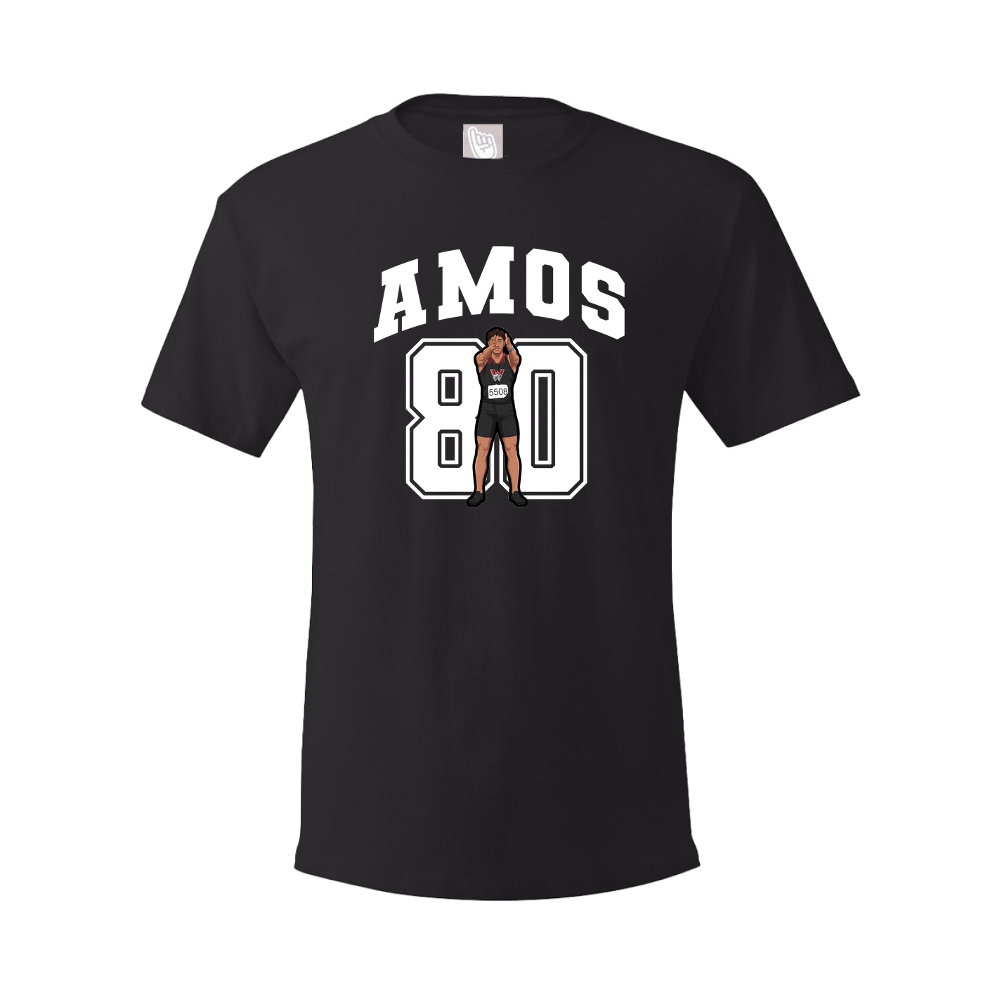 Youth Tee — Number in Black