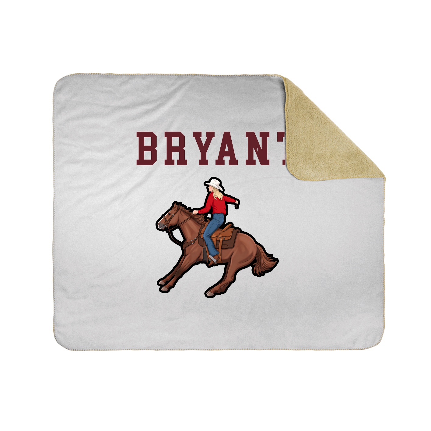 Throw Blanket — Shirsey in White