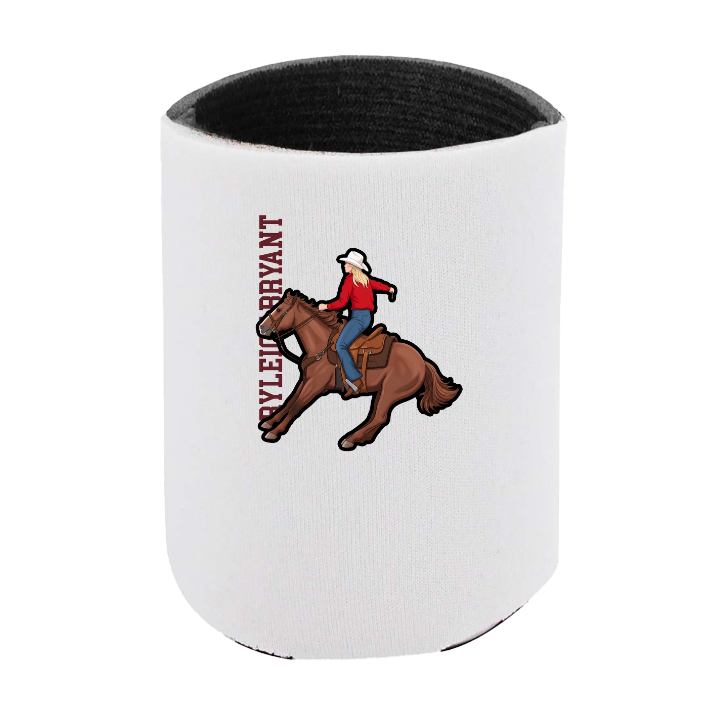 Can Holder — Name Vertical in White