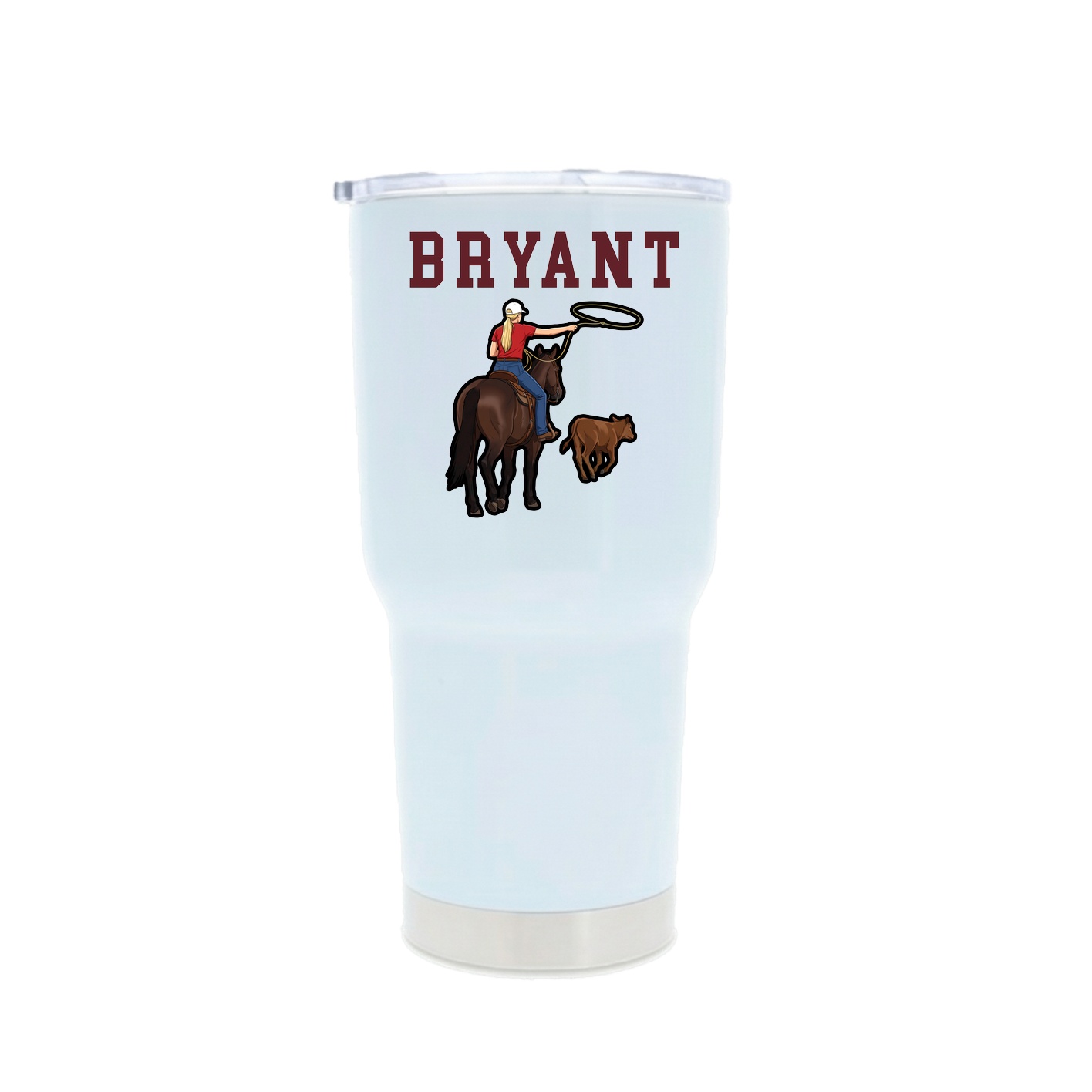 30oz Stainless Steel Tumbler — Shirsey in White