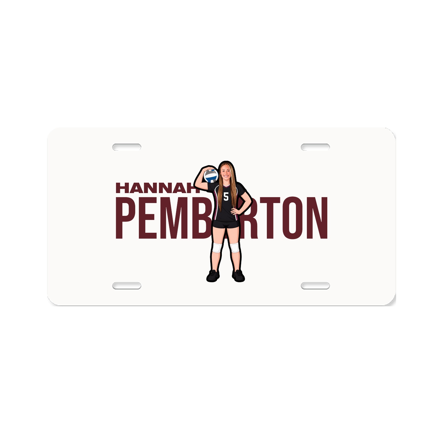 License Plate — Player Name in Classic