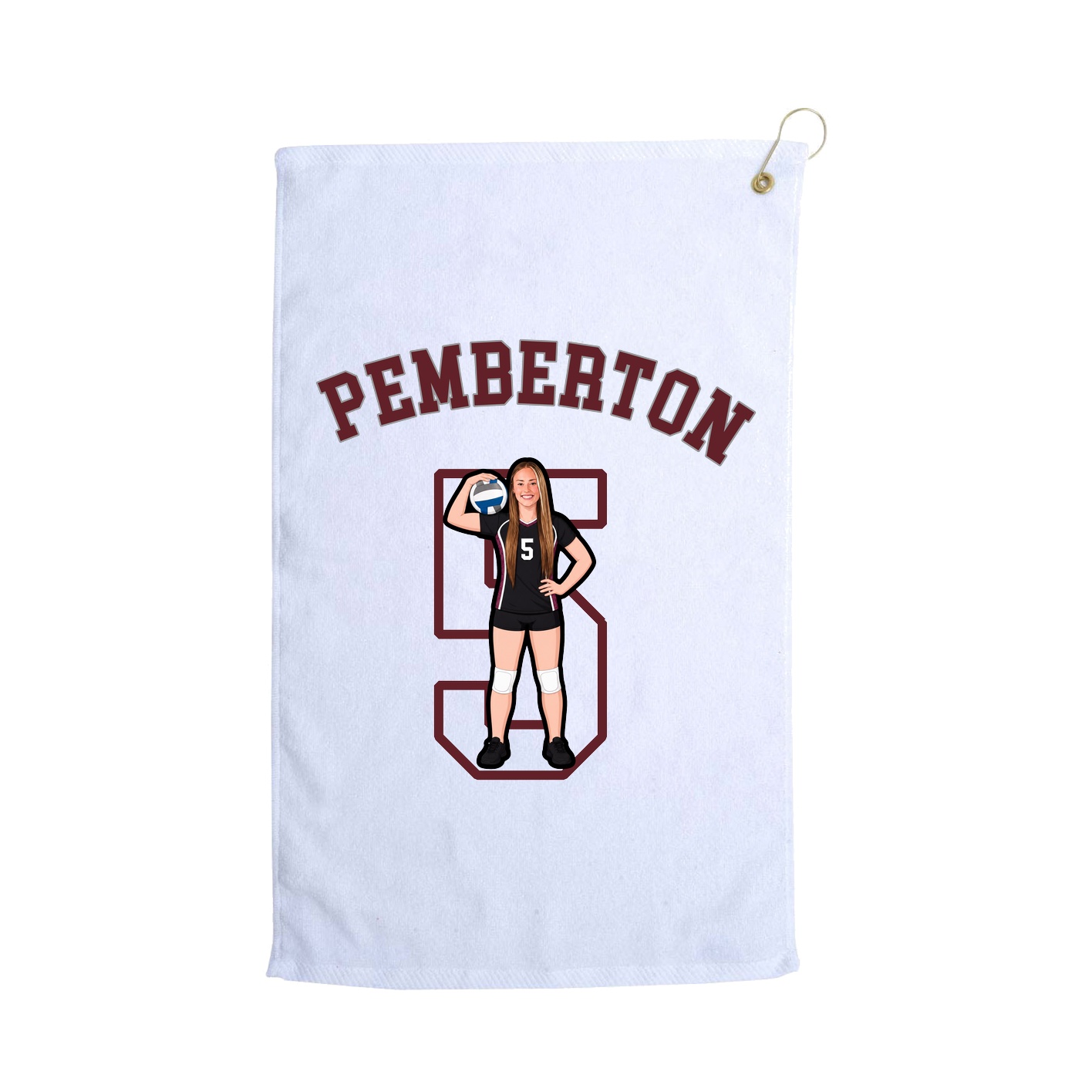 Golf Towel — Shirsey Arch in White