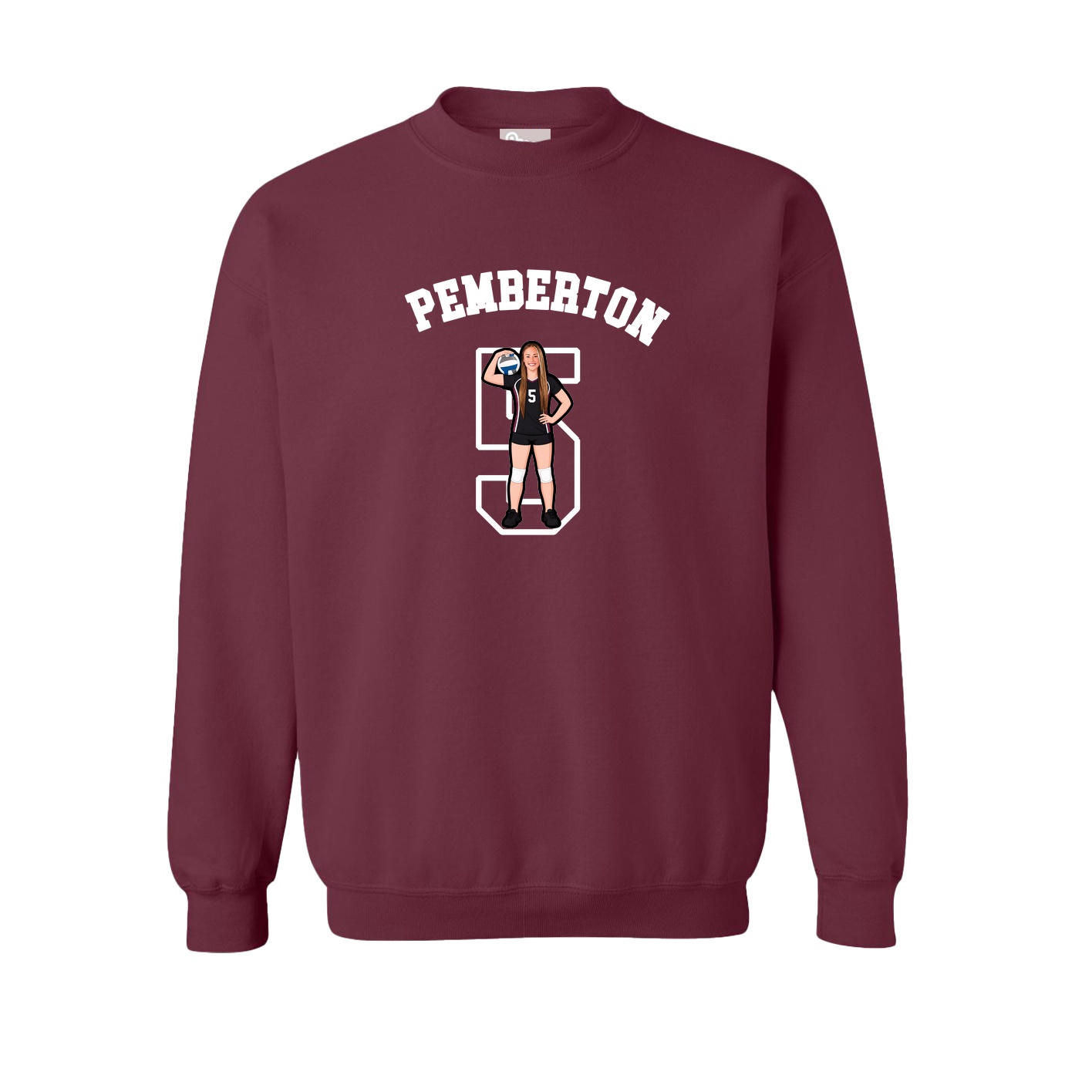 Fleece Crew — Shirsey Arch in Maroon