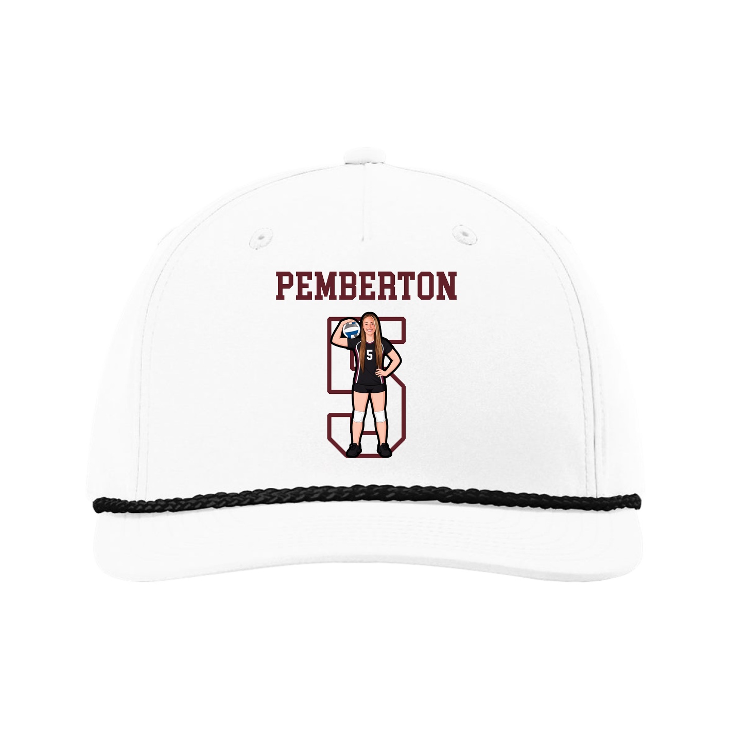 Five-Panel Classic Rope Cap — Shirsey in White