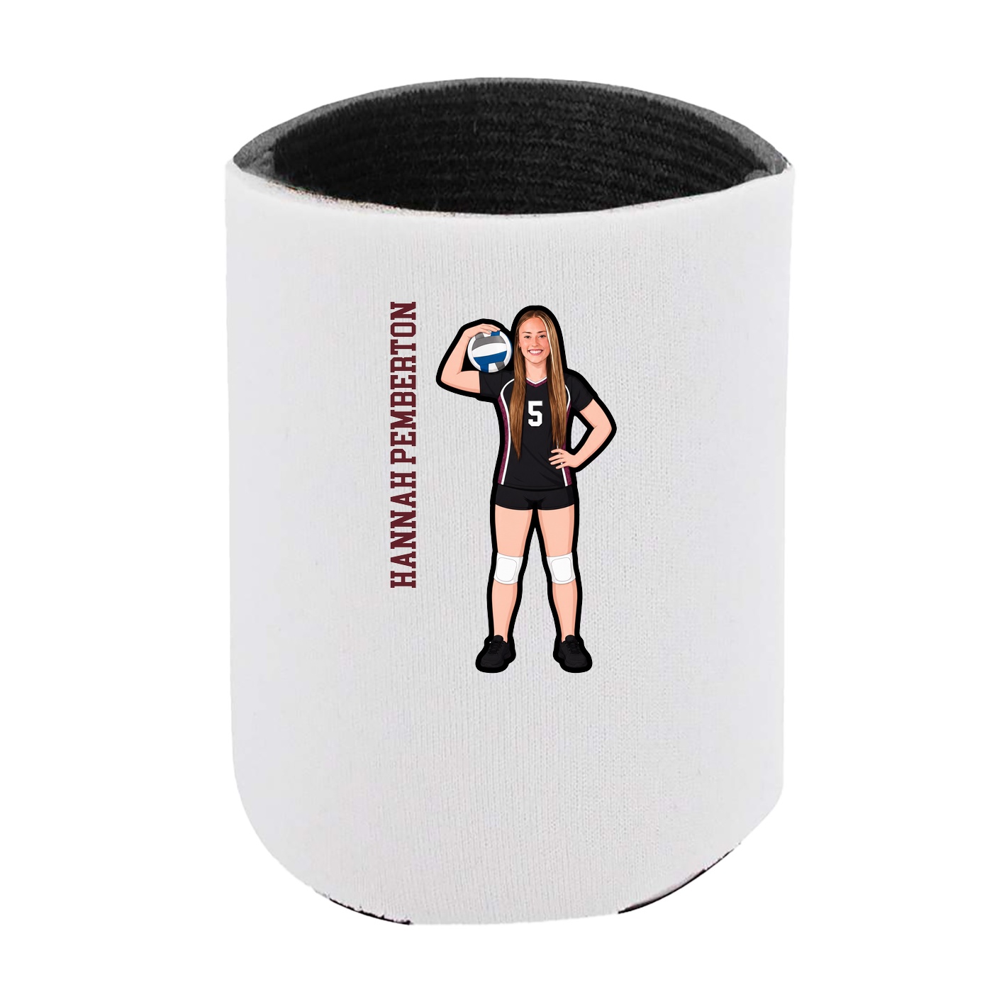 Can Holder — Name Vertical in White