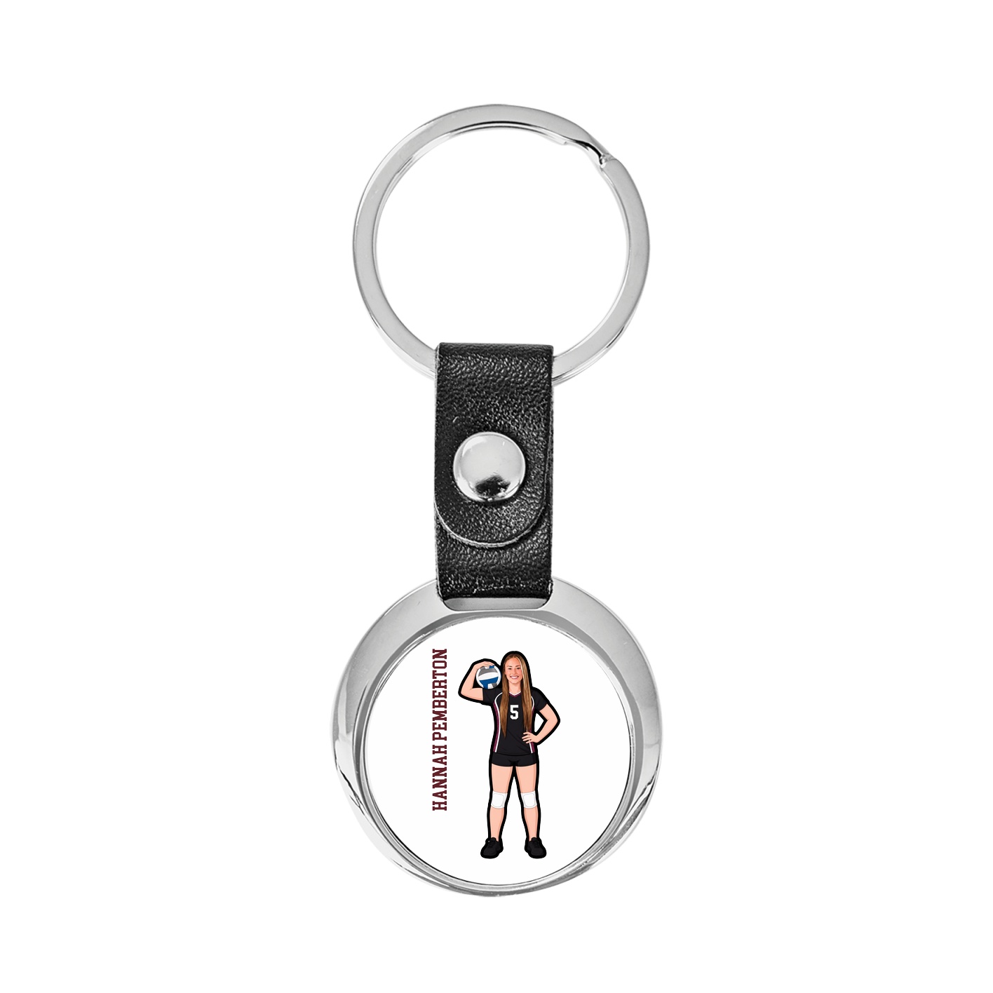 Key Chain — Name Vertical in Classic