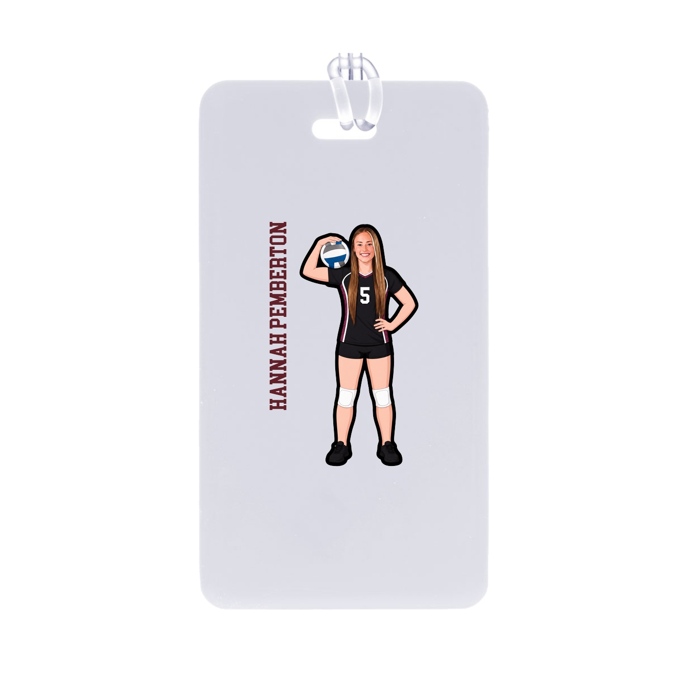 Bag Tag — Name Vertical in Classic