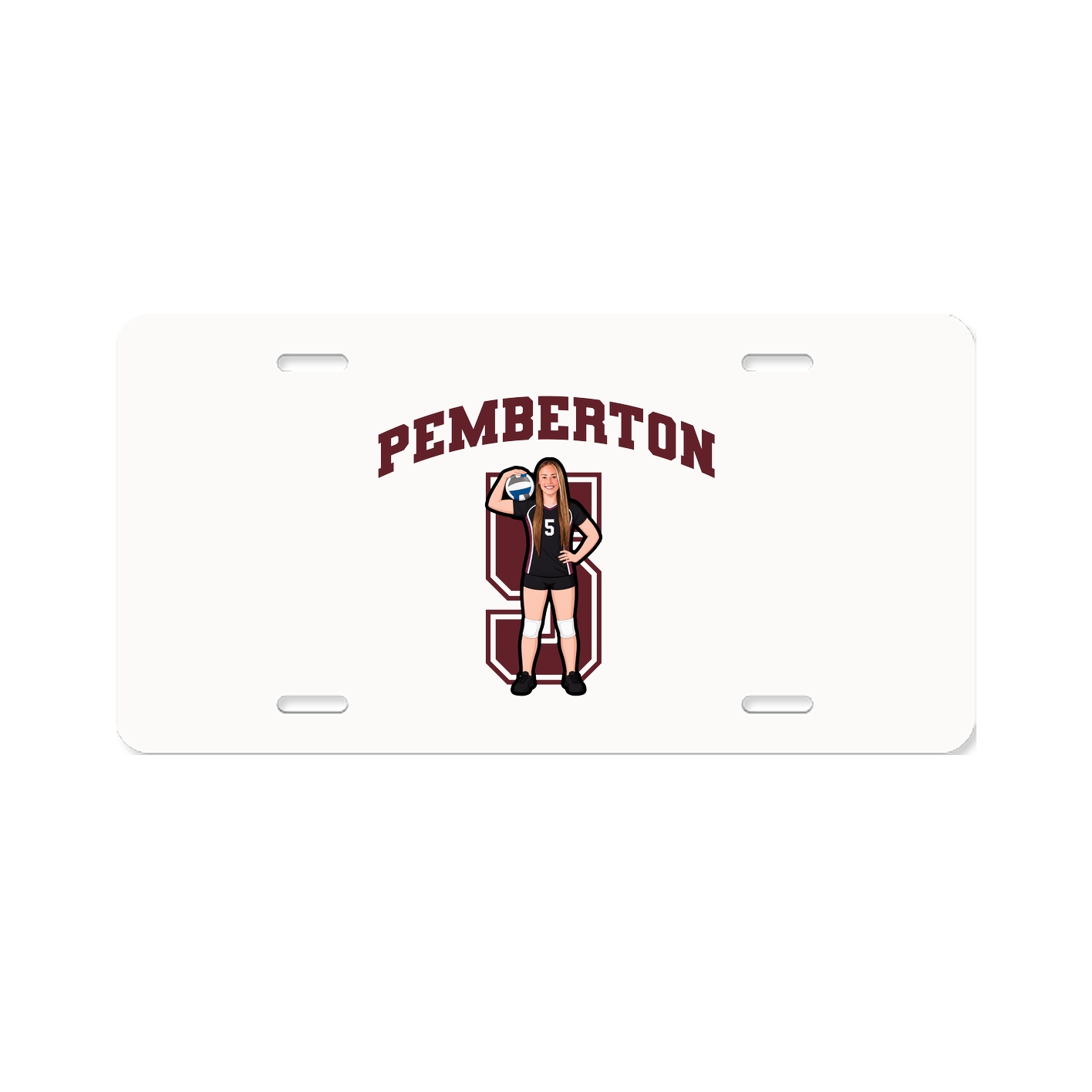 License Plate — Number in Classic