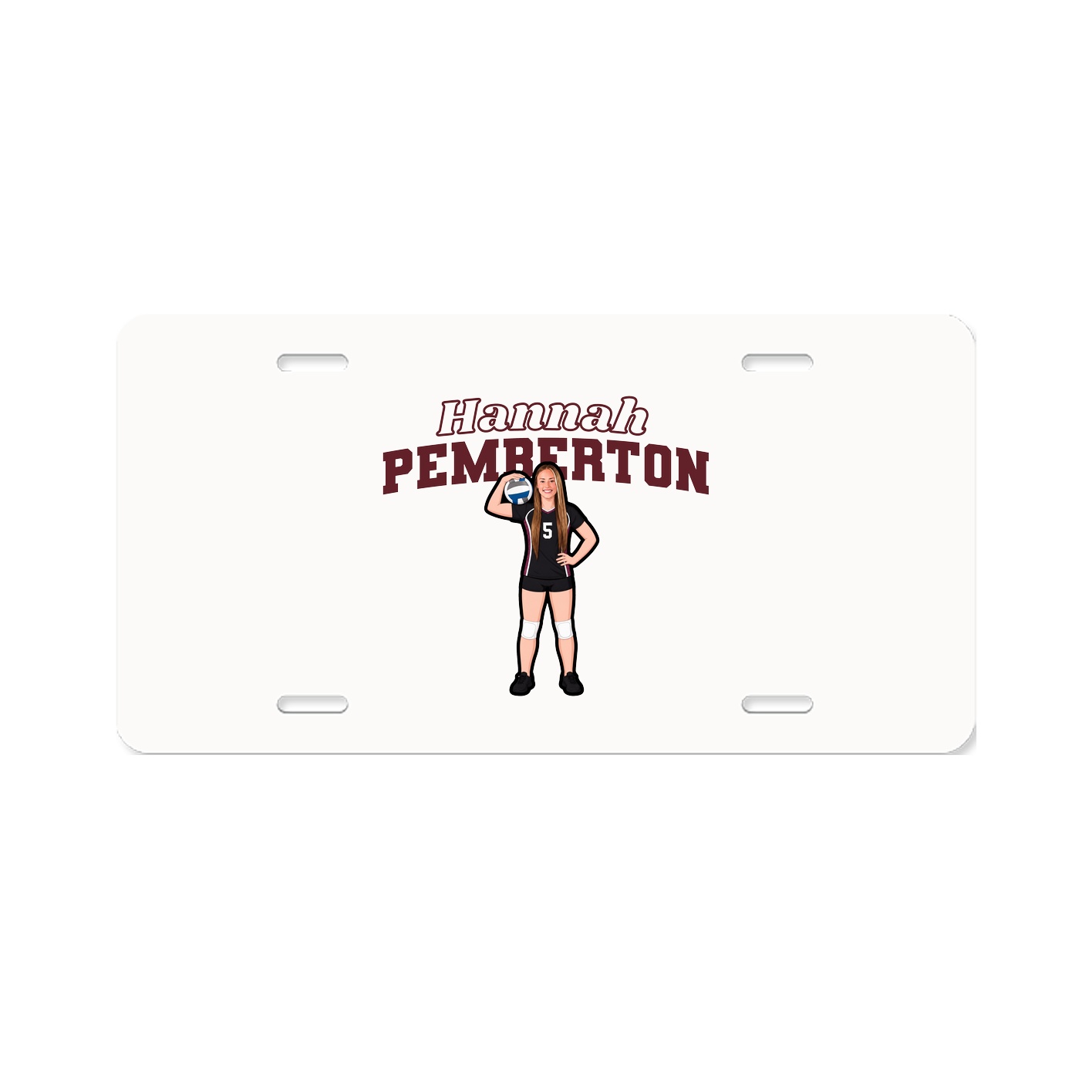 License Plate — Name Arch in Classic