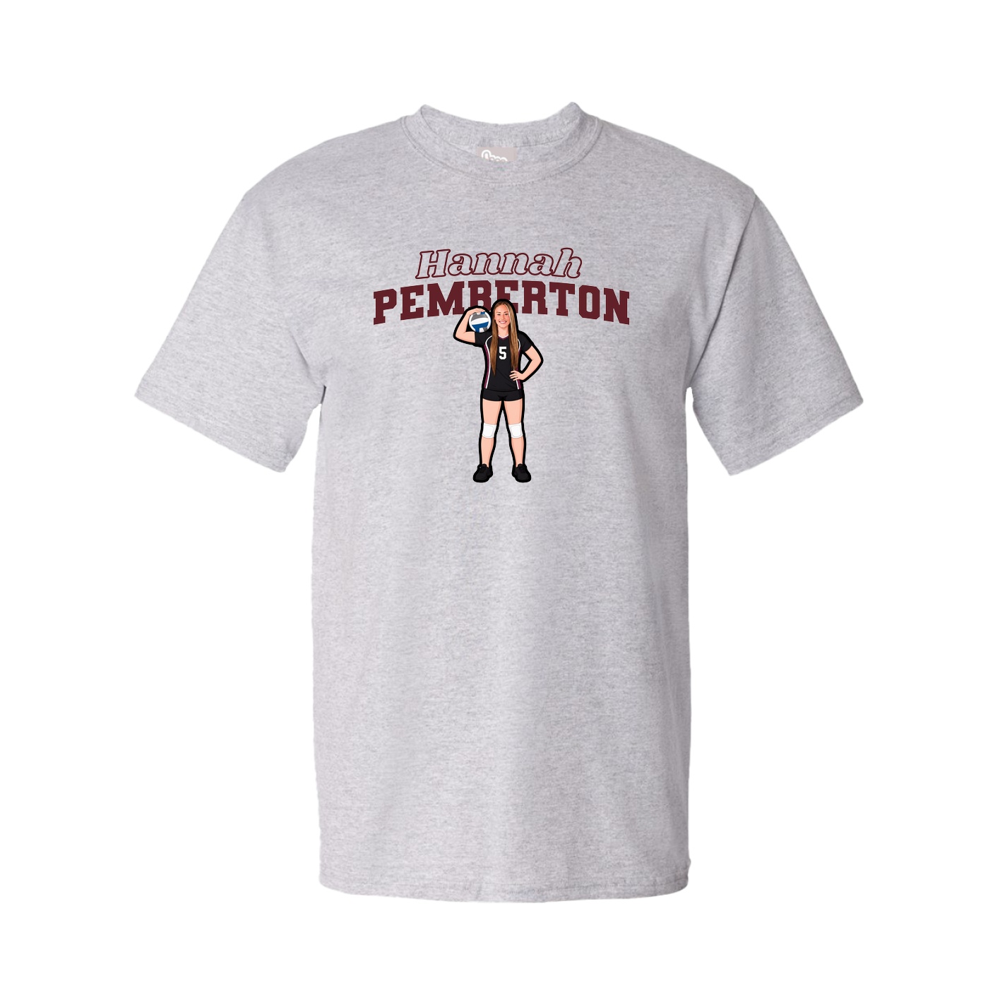 Tee — Name Arch in Grey