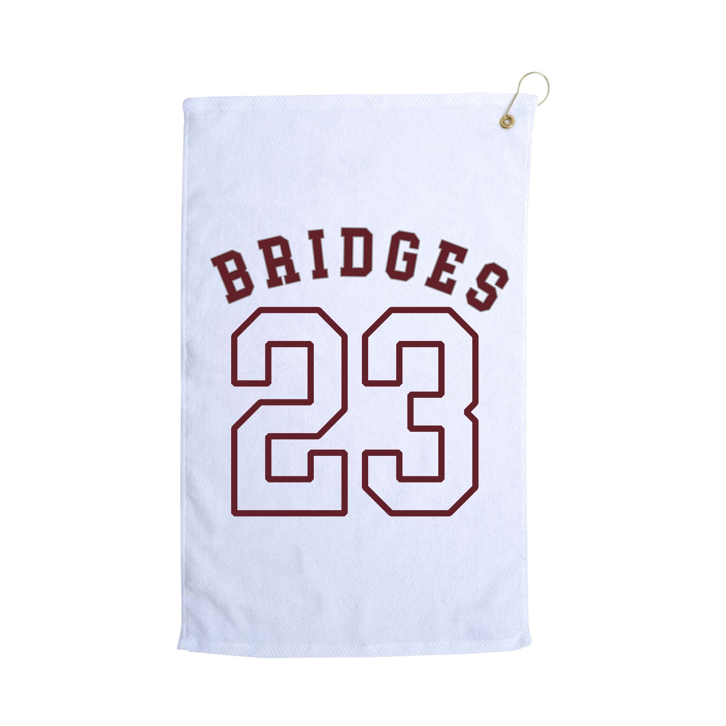 Golf Towel — Shirsey Arch in White