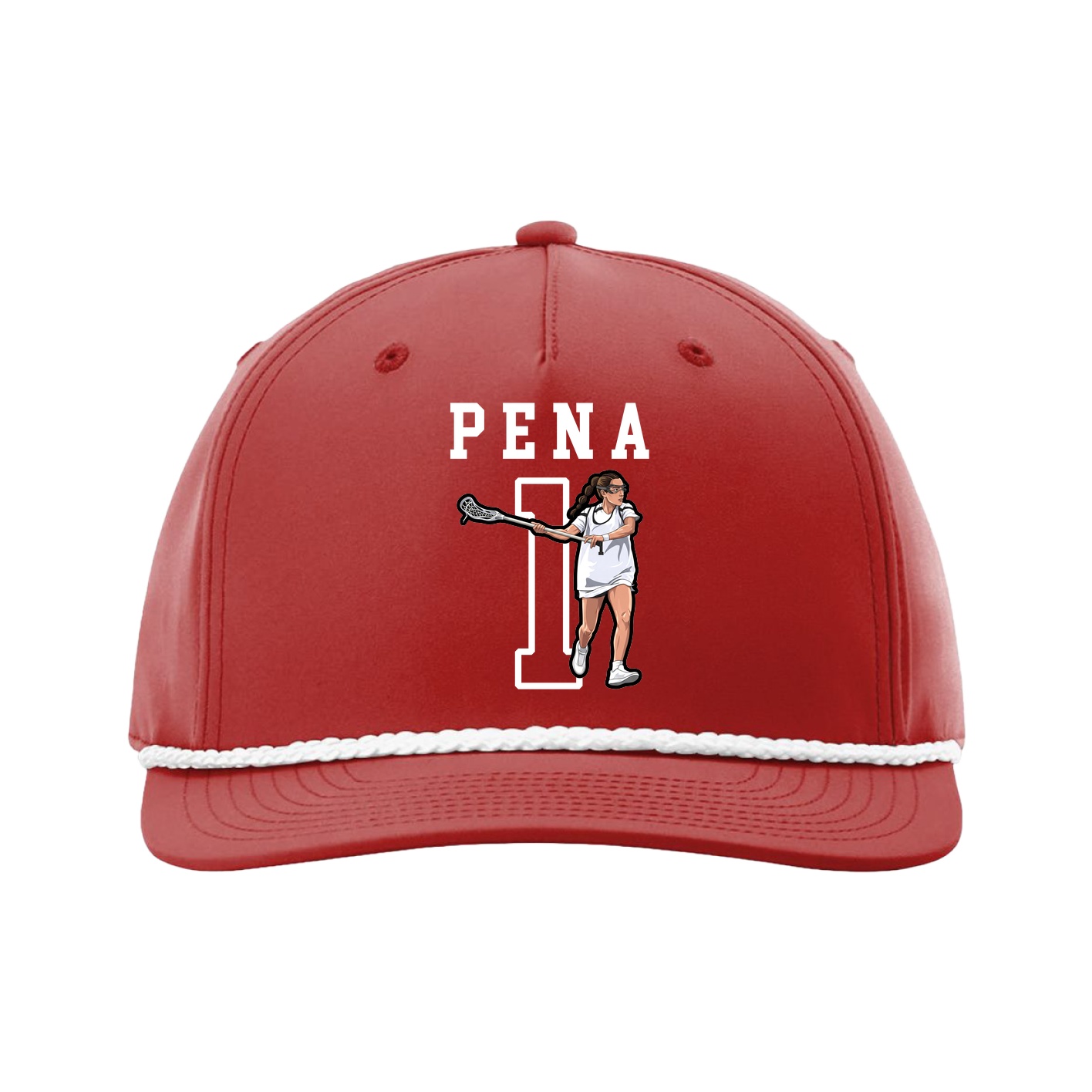 Five-Panel Classic Rope Cap — Shirsey in Red