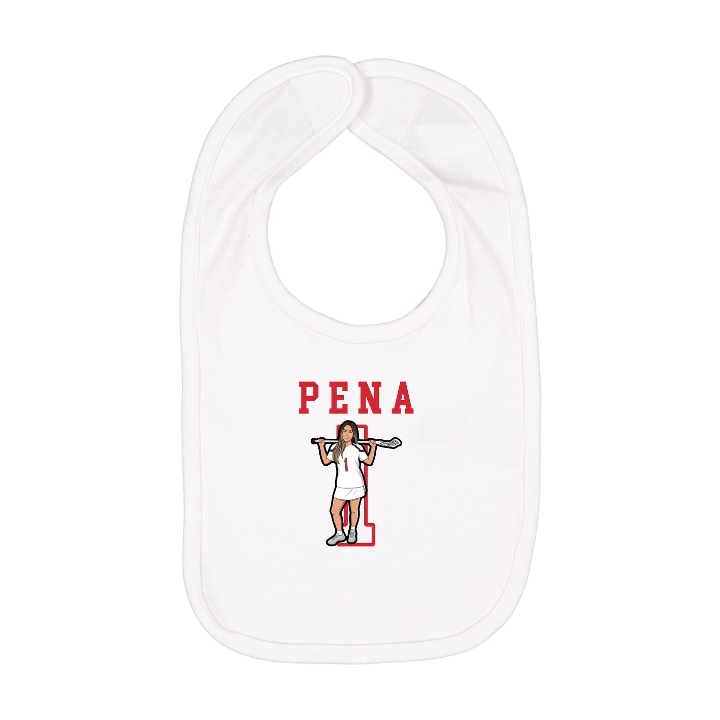 Infant Bib — Shirsey in White