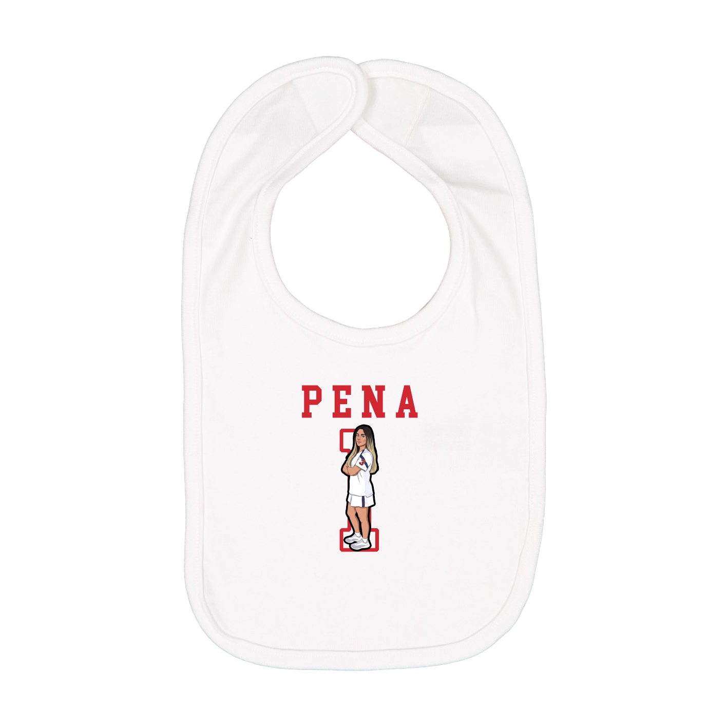 Infant Bib — Shirsey in White