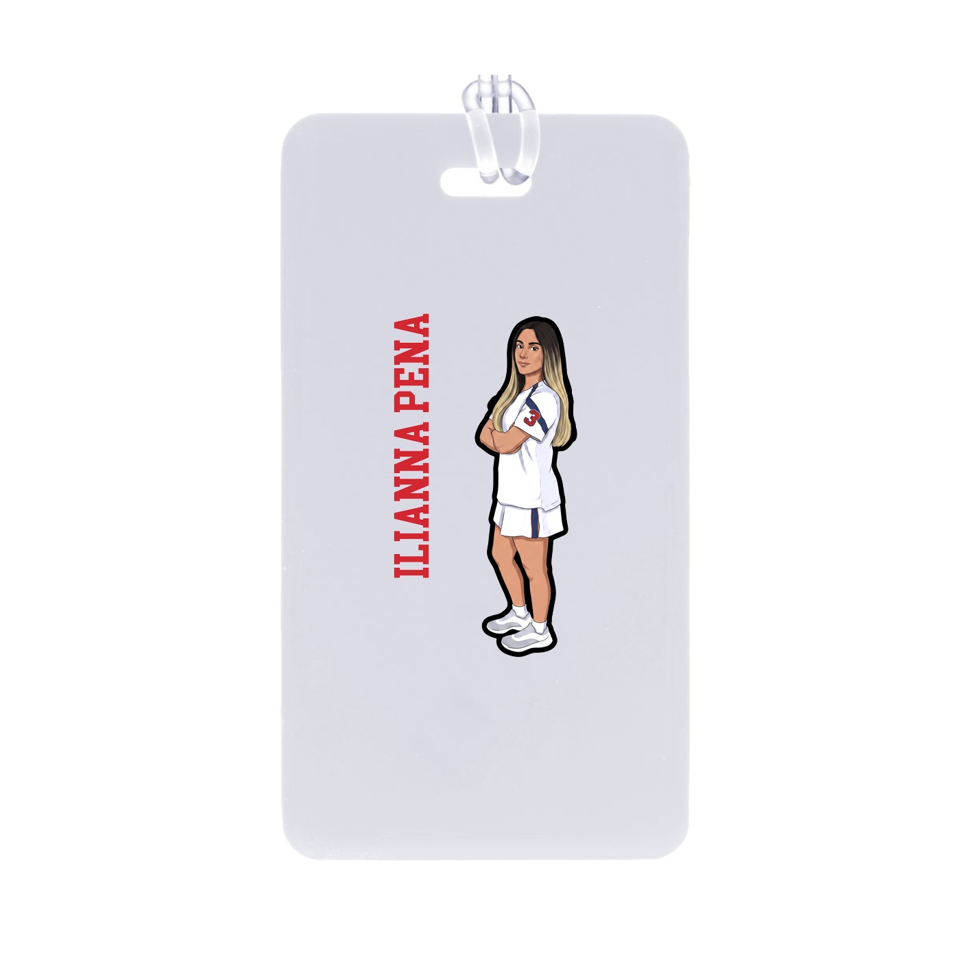 Bag Tag — Name Vertical in Classic