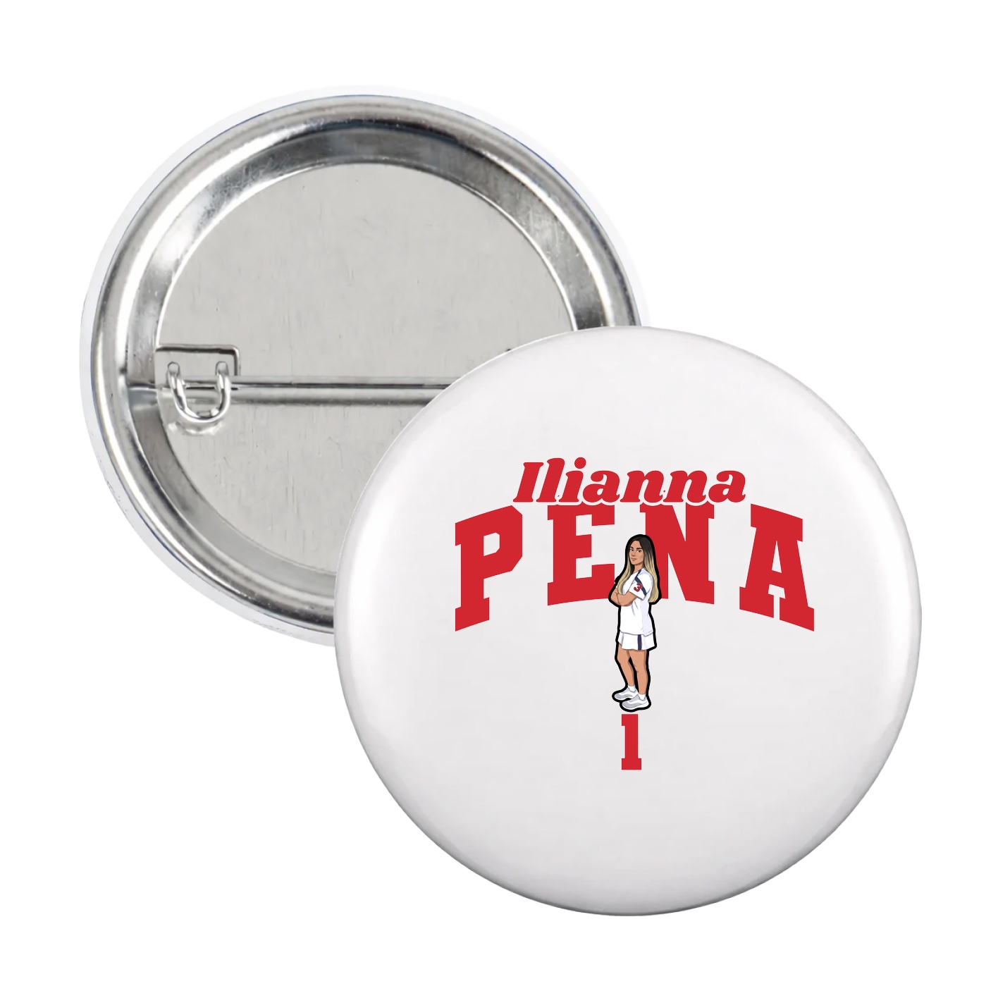 Game Day Button — Signature Arch in White