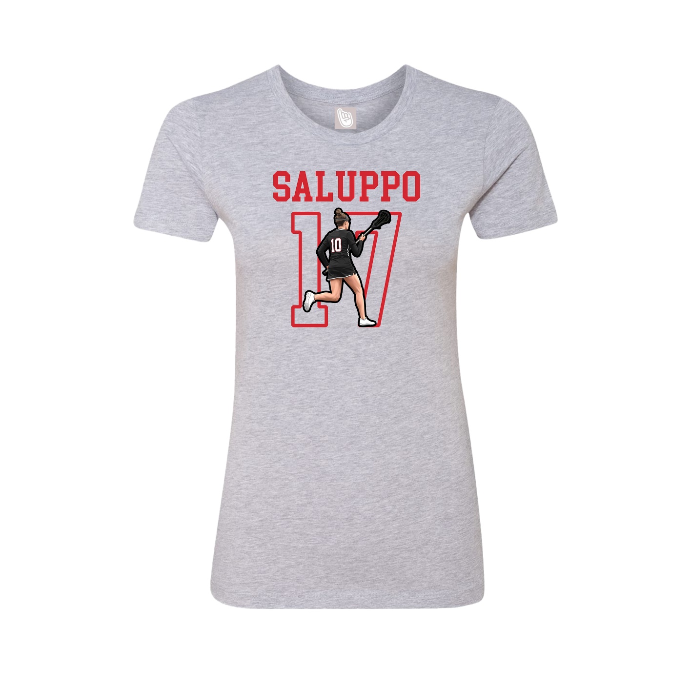 Fitted Women's Tee — Shirsey in Grey