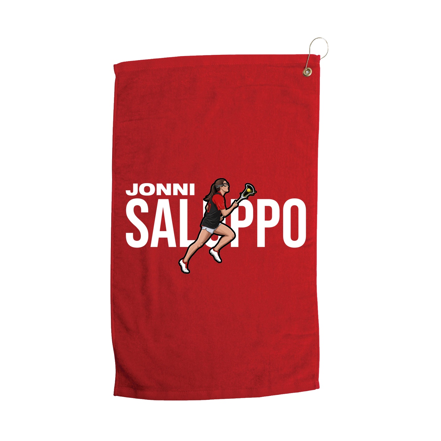 Golf Towel — Player Name in Red