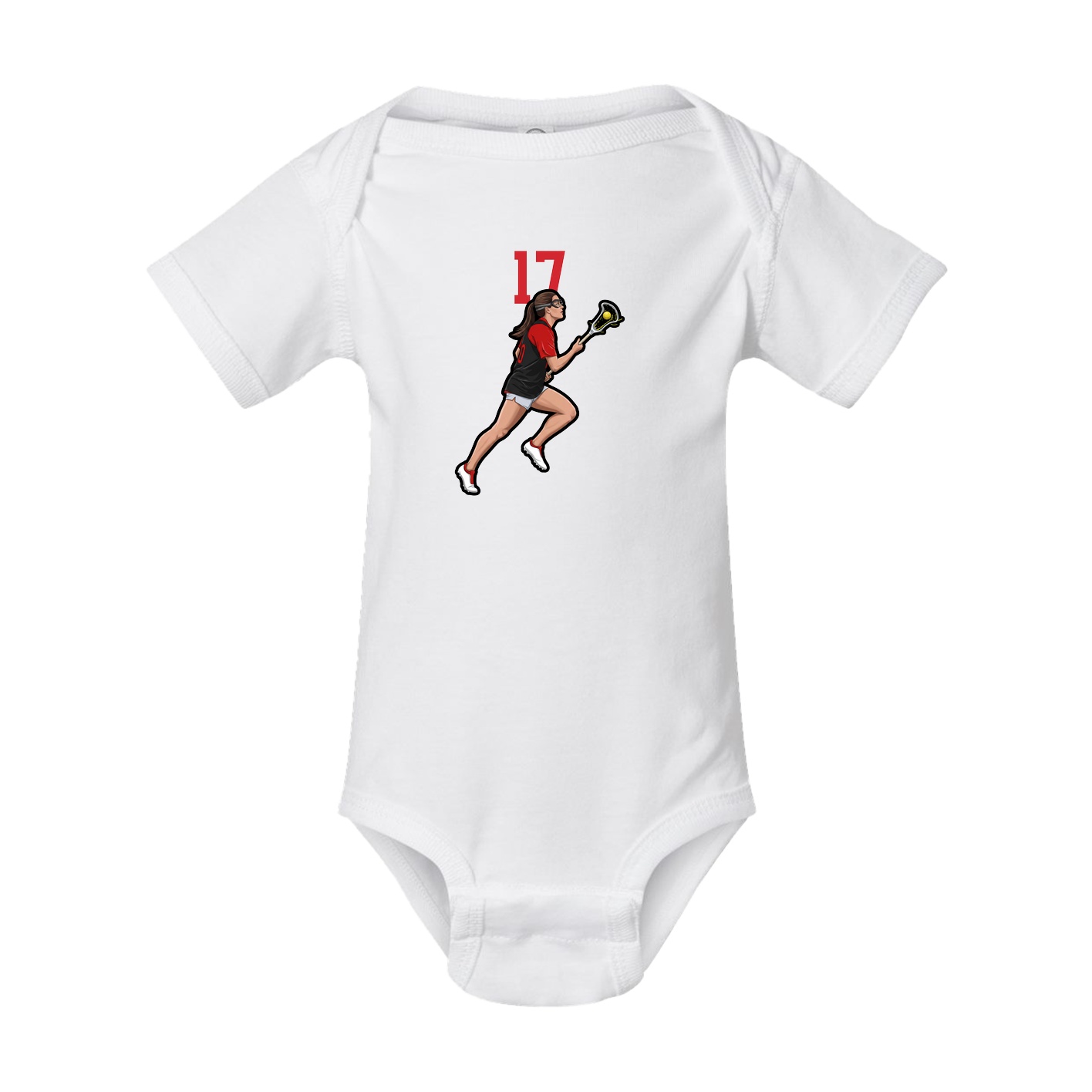 Baby Onesie — Number Top in White