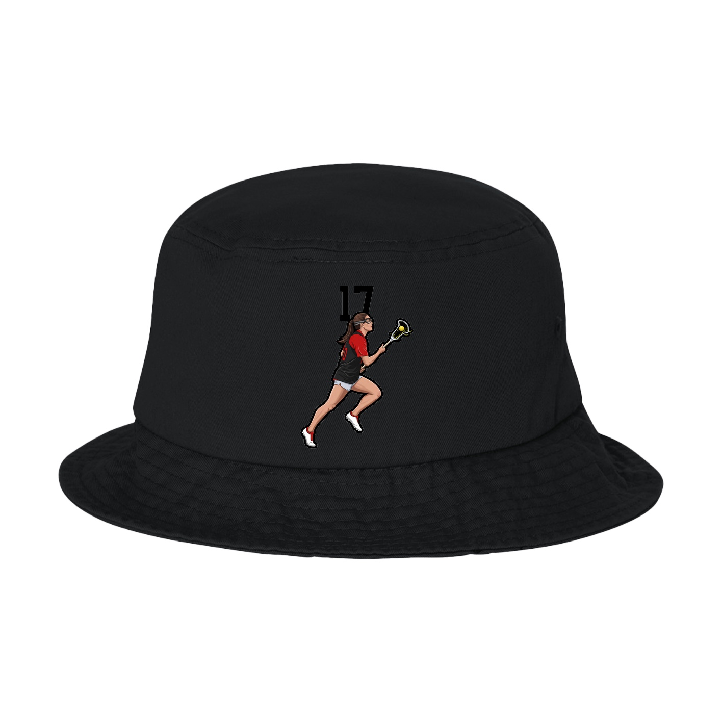 Bucket Cap — Number Top in Black