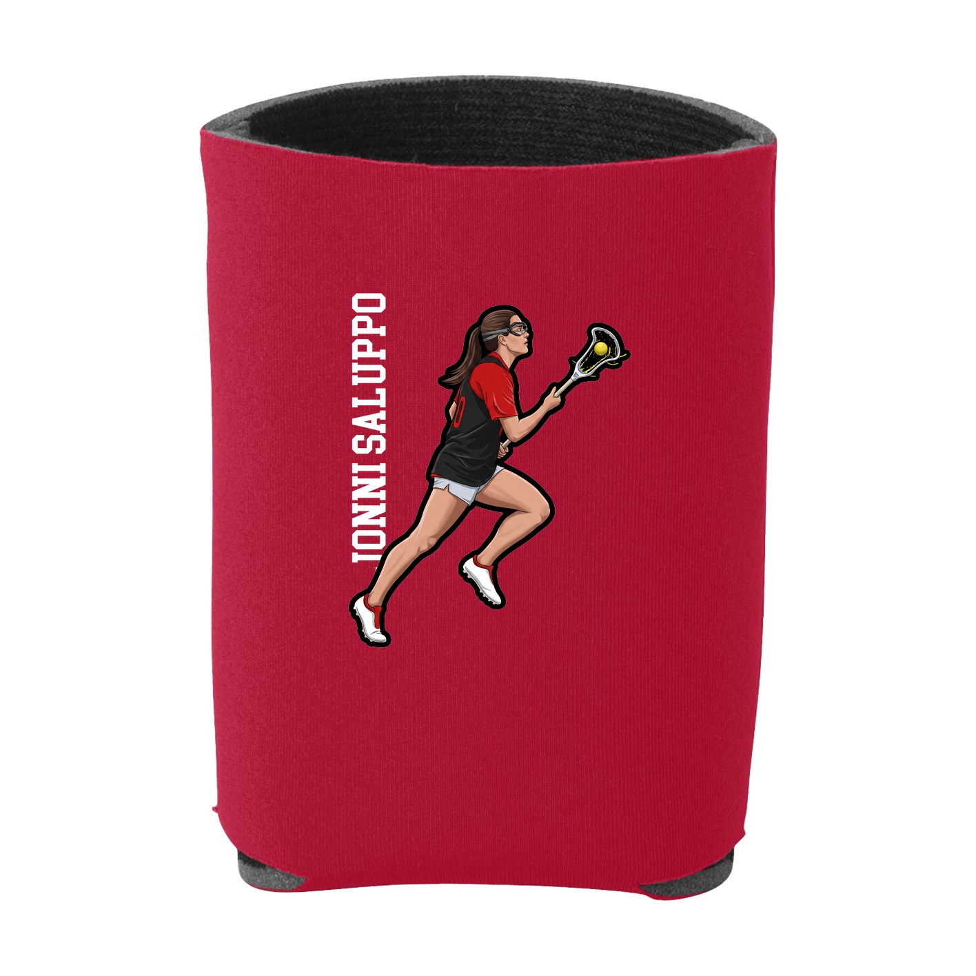 Can Holder — Name Vertical in Red