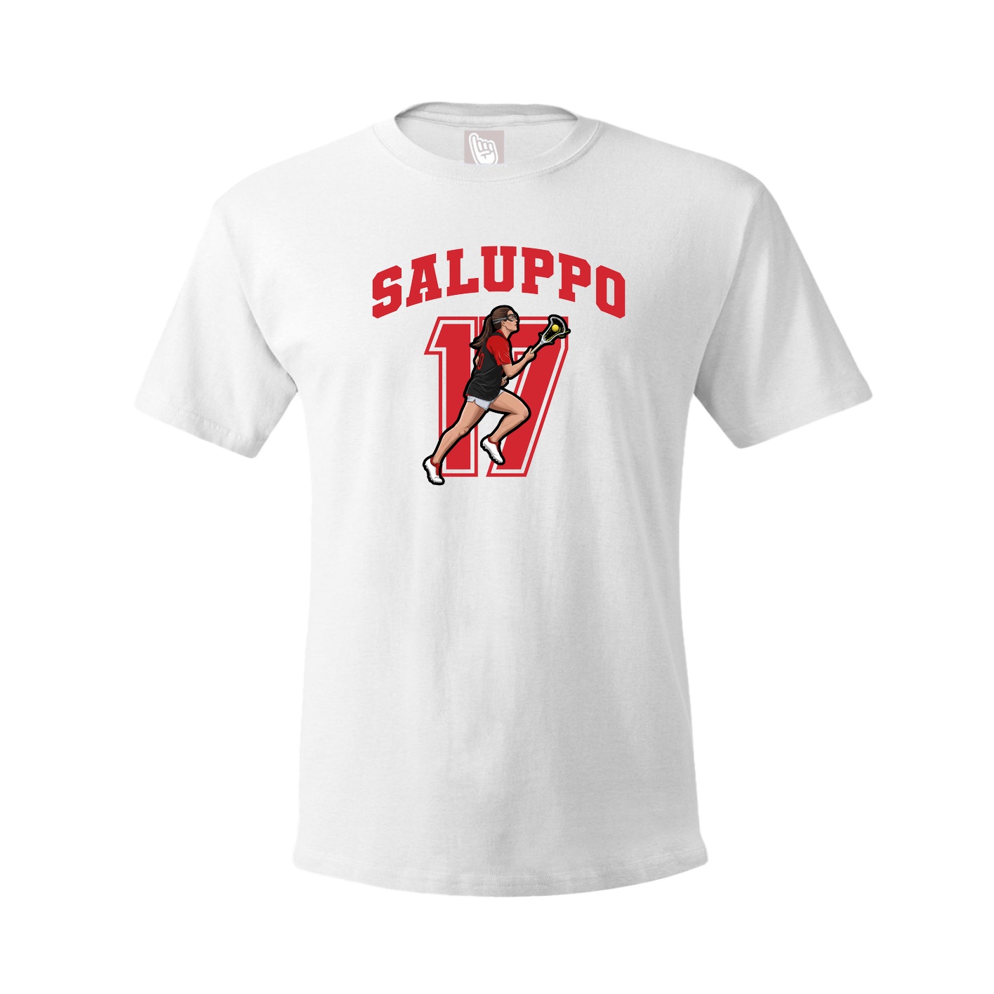 Youth Tee — Number in White