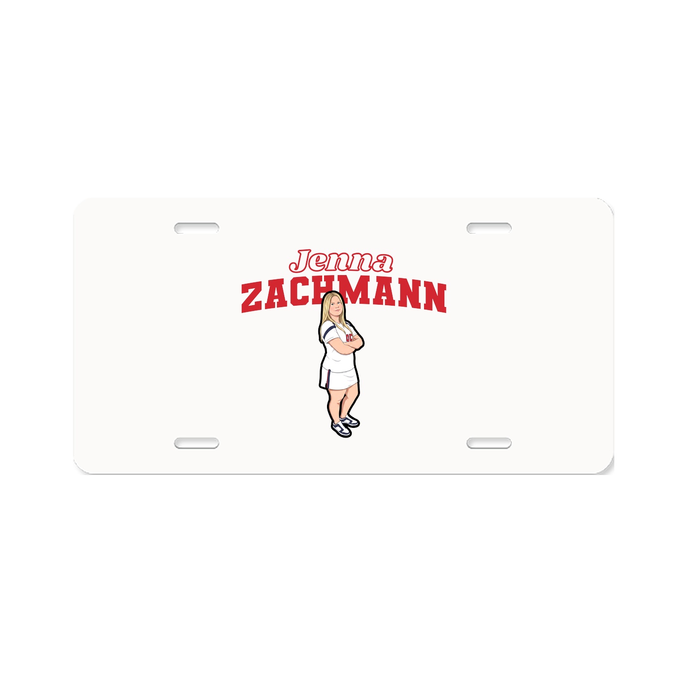 License Plate — Name Arch in Classic