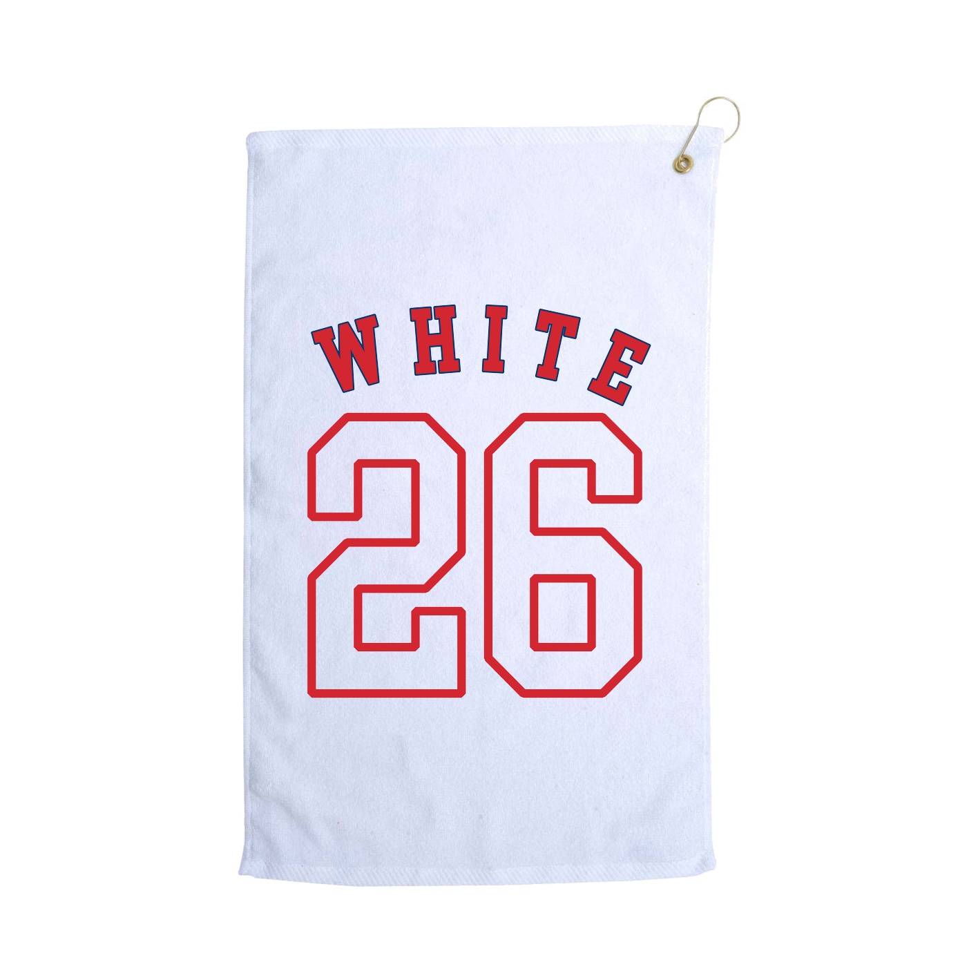 Golf Towel — Shirsey Arch in White