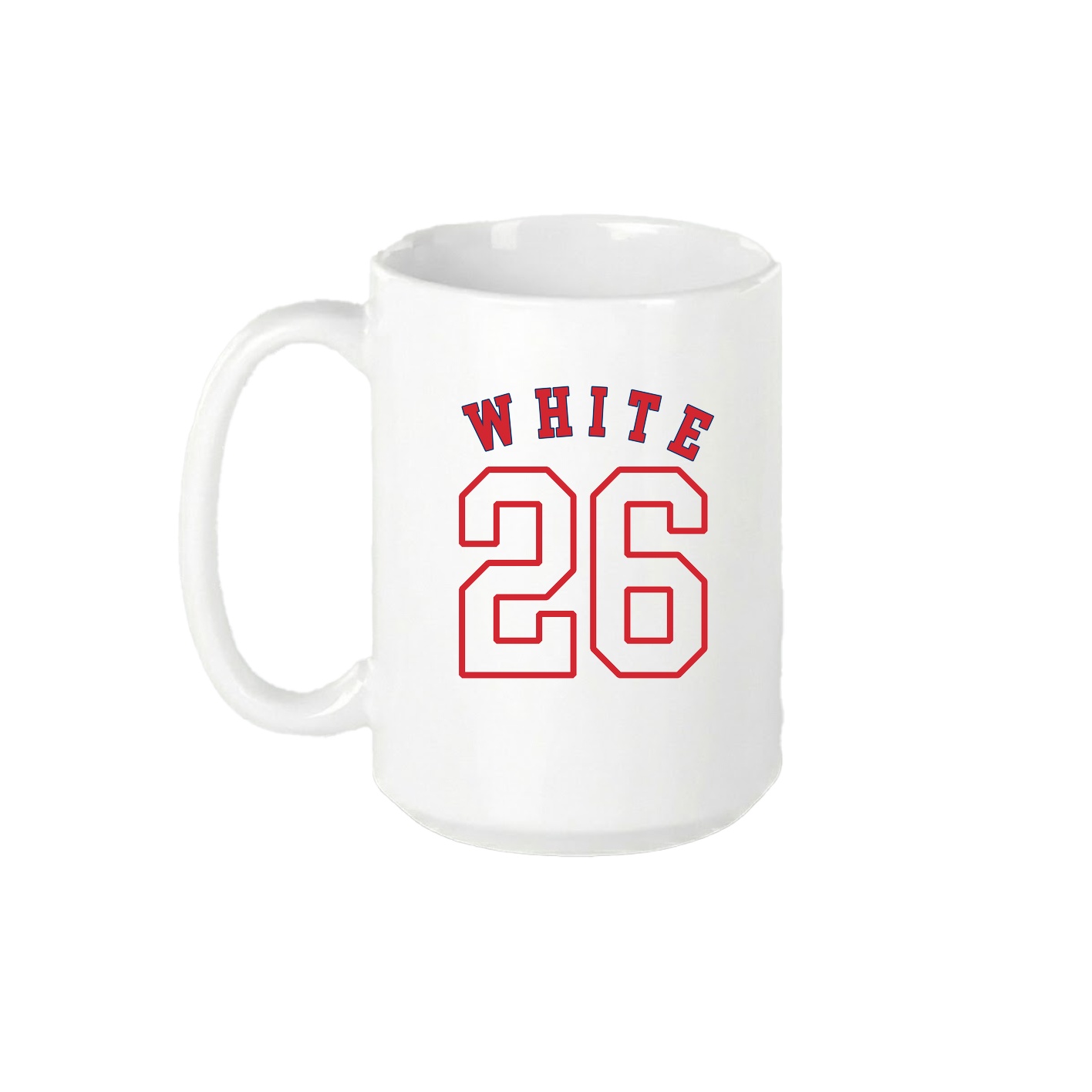 15oz Coffee Mug — Shirsey Arch in White