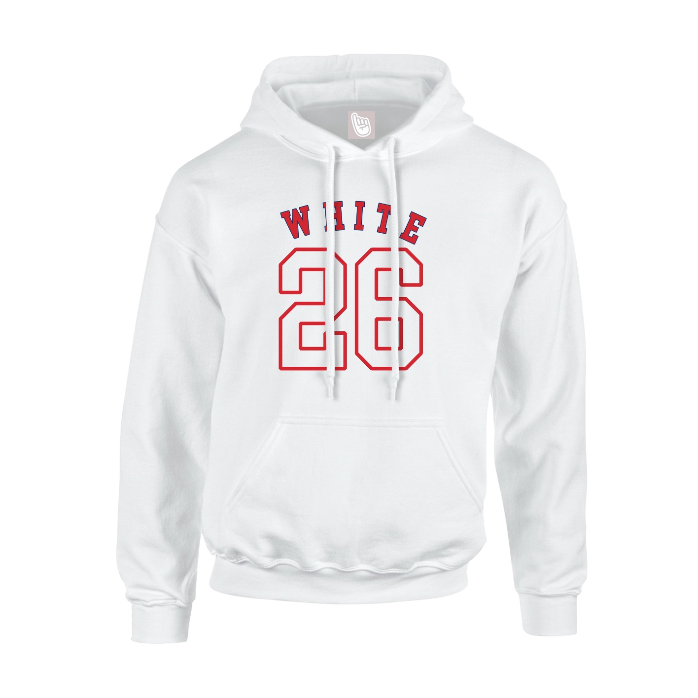 Youth Hoodie — Shirsey Arch in White
