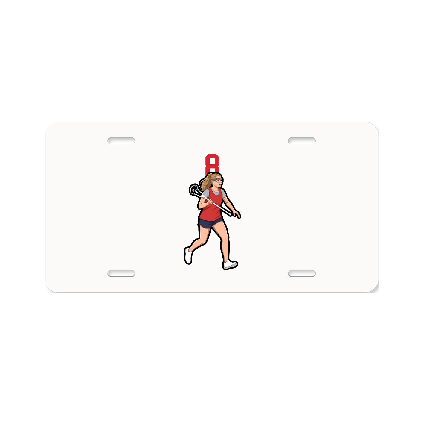 License Plate — Number Top in Classic