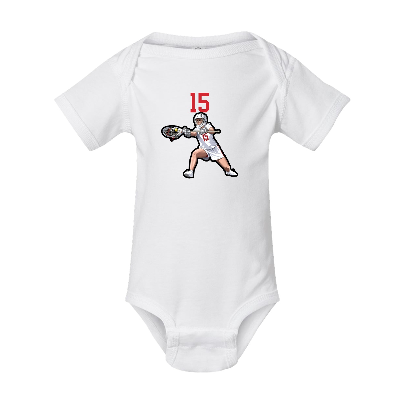 Baby Onesie — Number Top in White