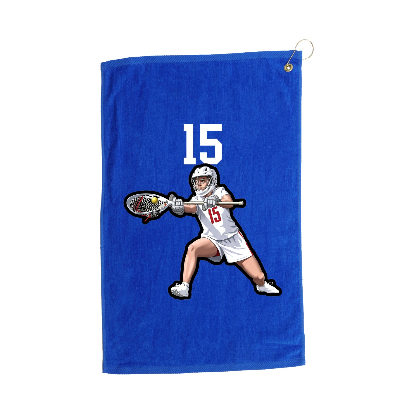 Golf Towel — Number Top in Royal