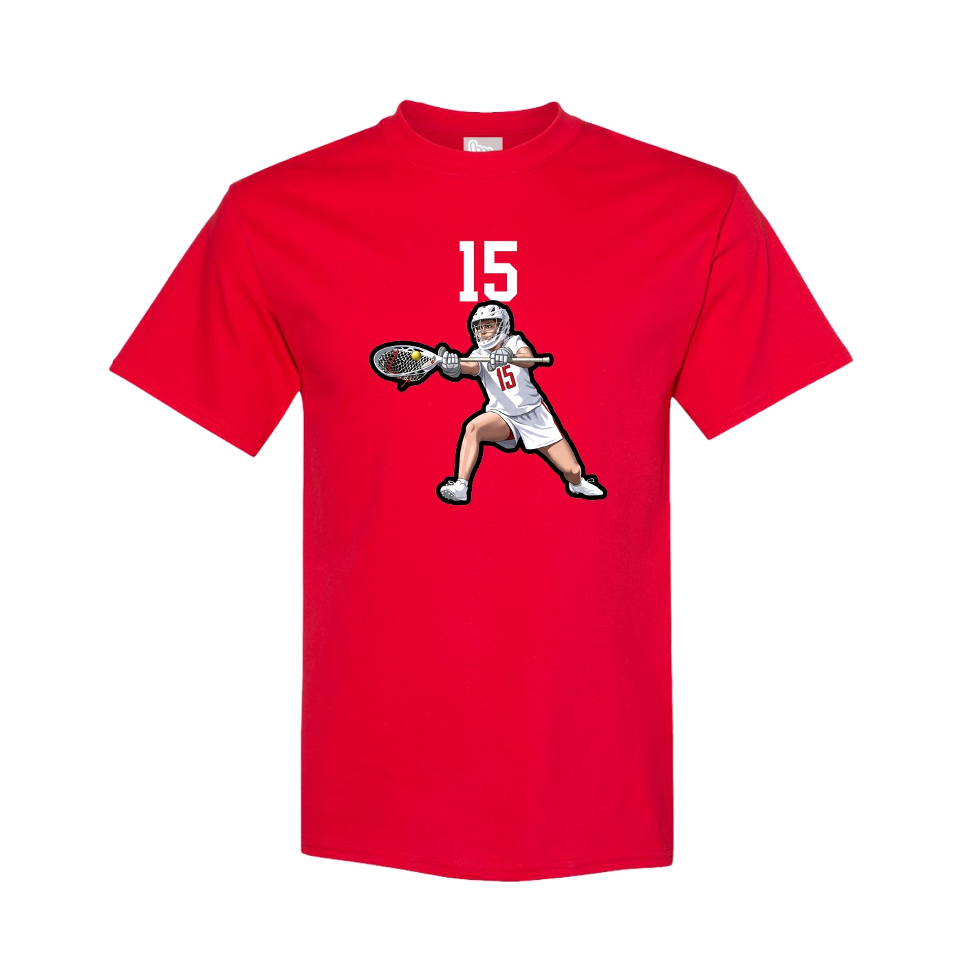 Youth Tee — Number Top in Red