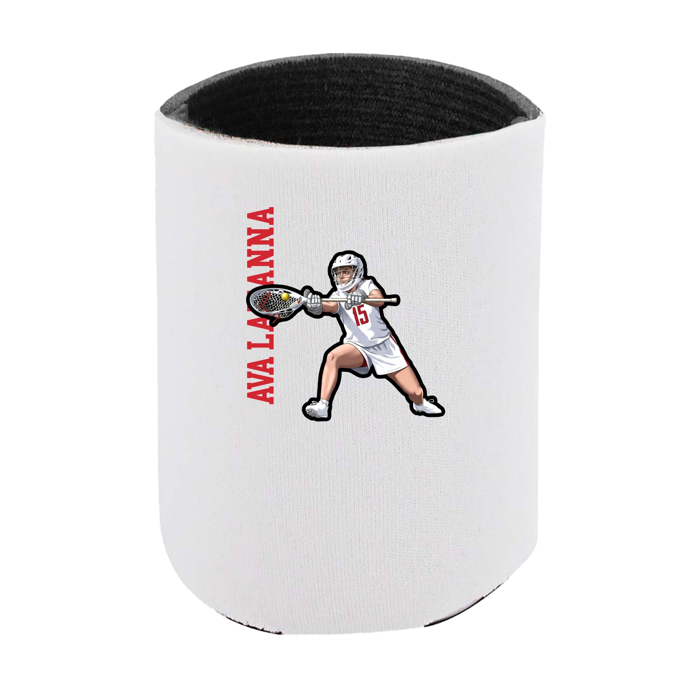 Can Holder — Name Vertical in White