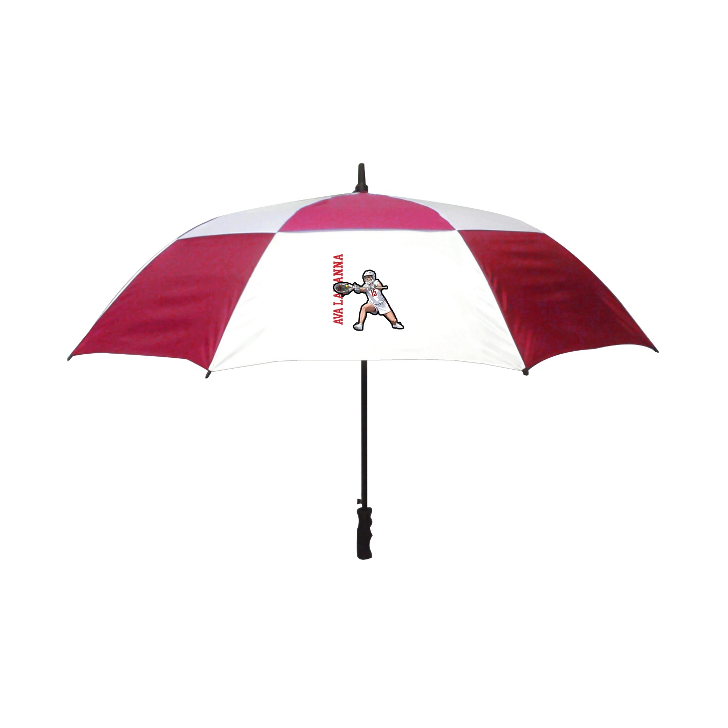 Golf Umbrella — Name Vertical in Red