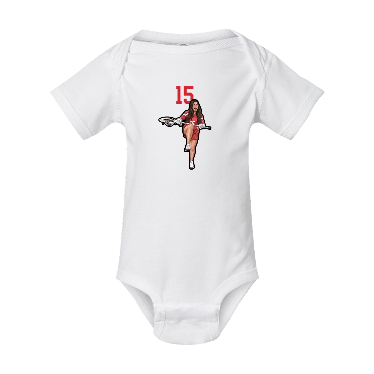 Baby Onesie — Number Top in White