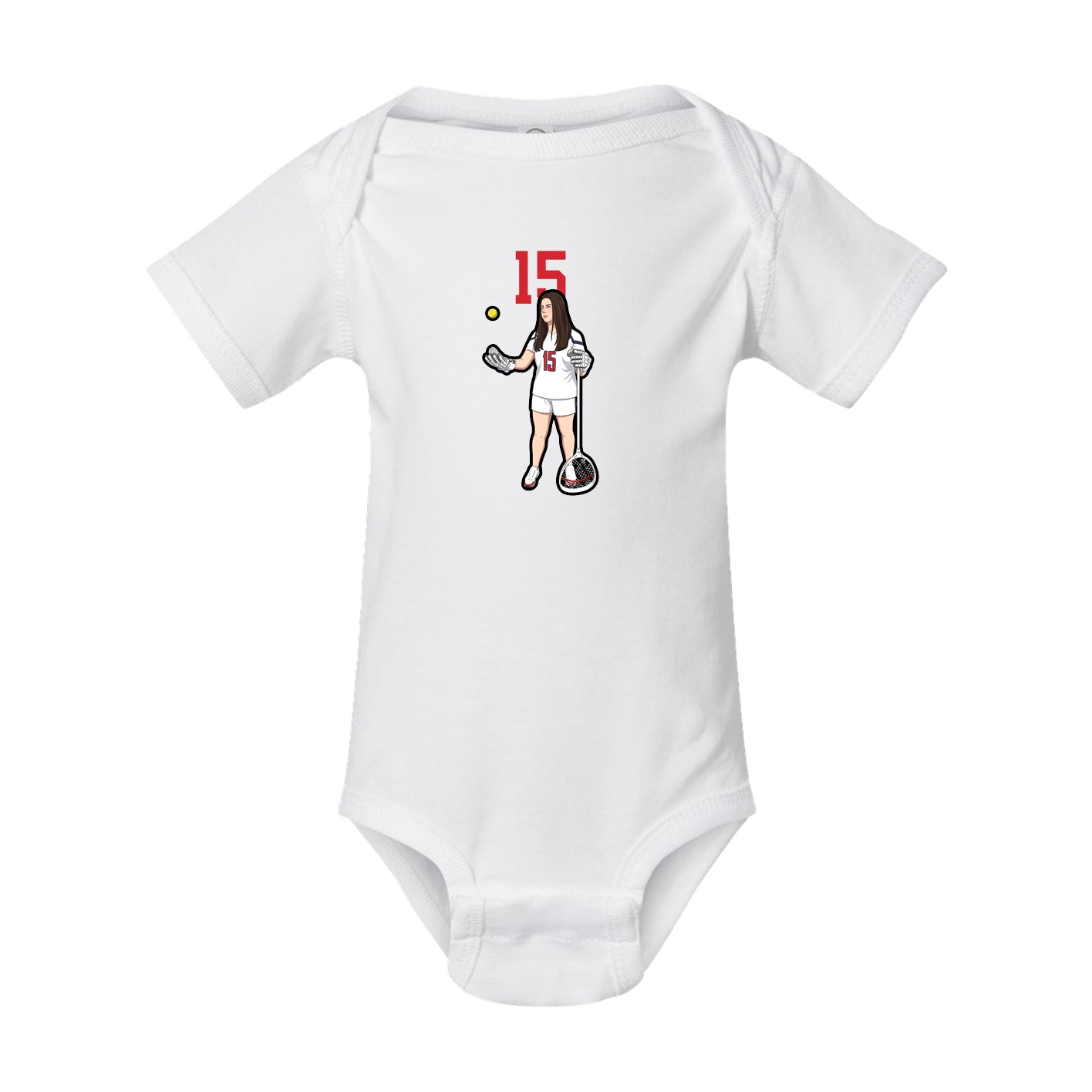 Baby Onesie — Number Top in White
