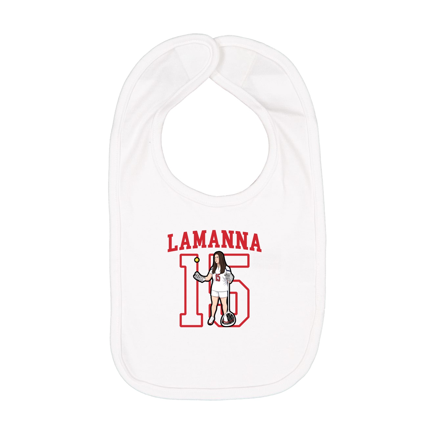 Infant Bib — Shirsey in White