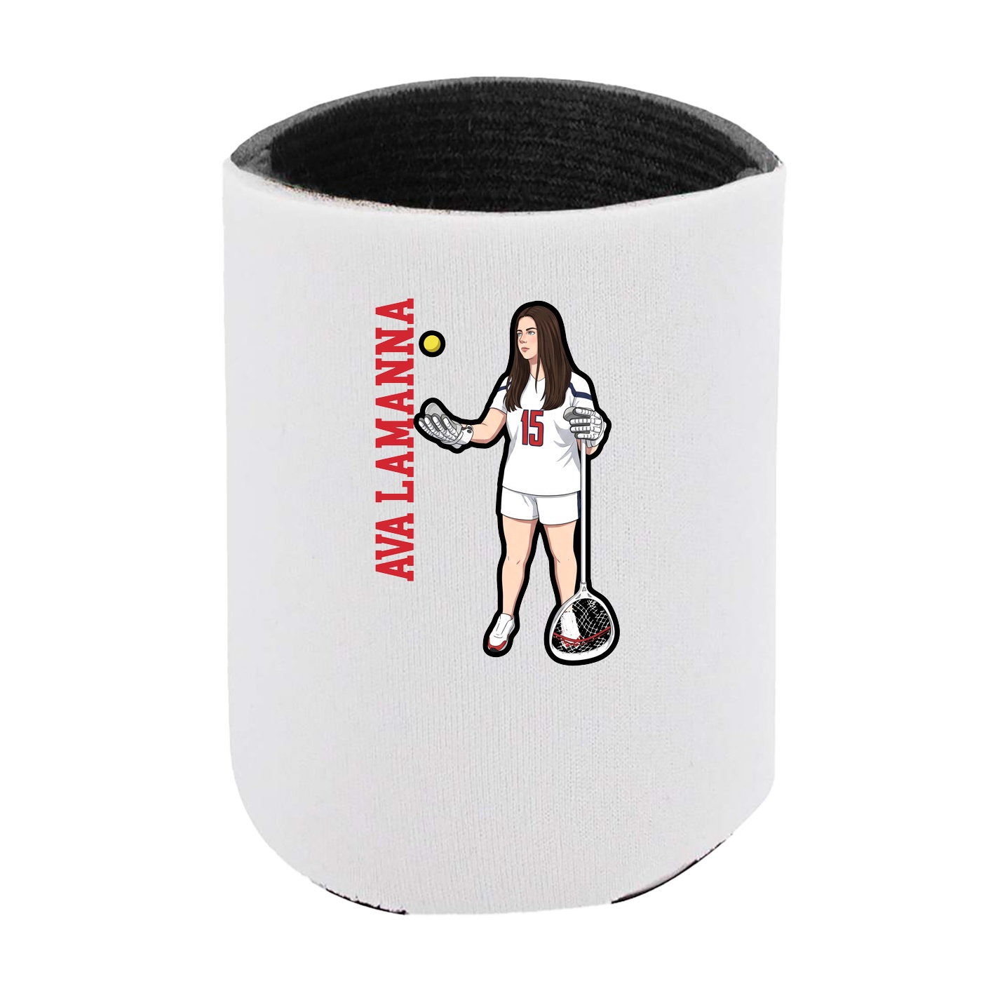Can Holder — Name Vertical in White