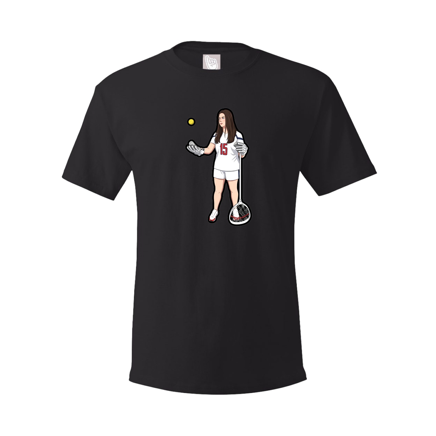 Youth Tee — Name Vertical in Black